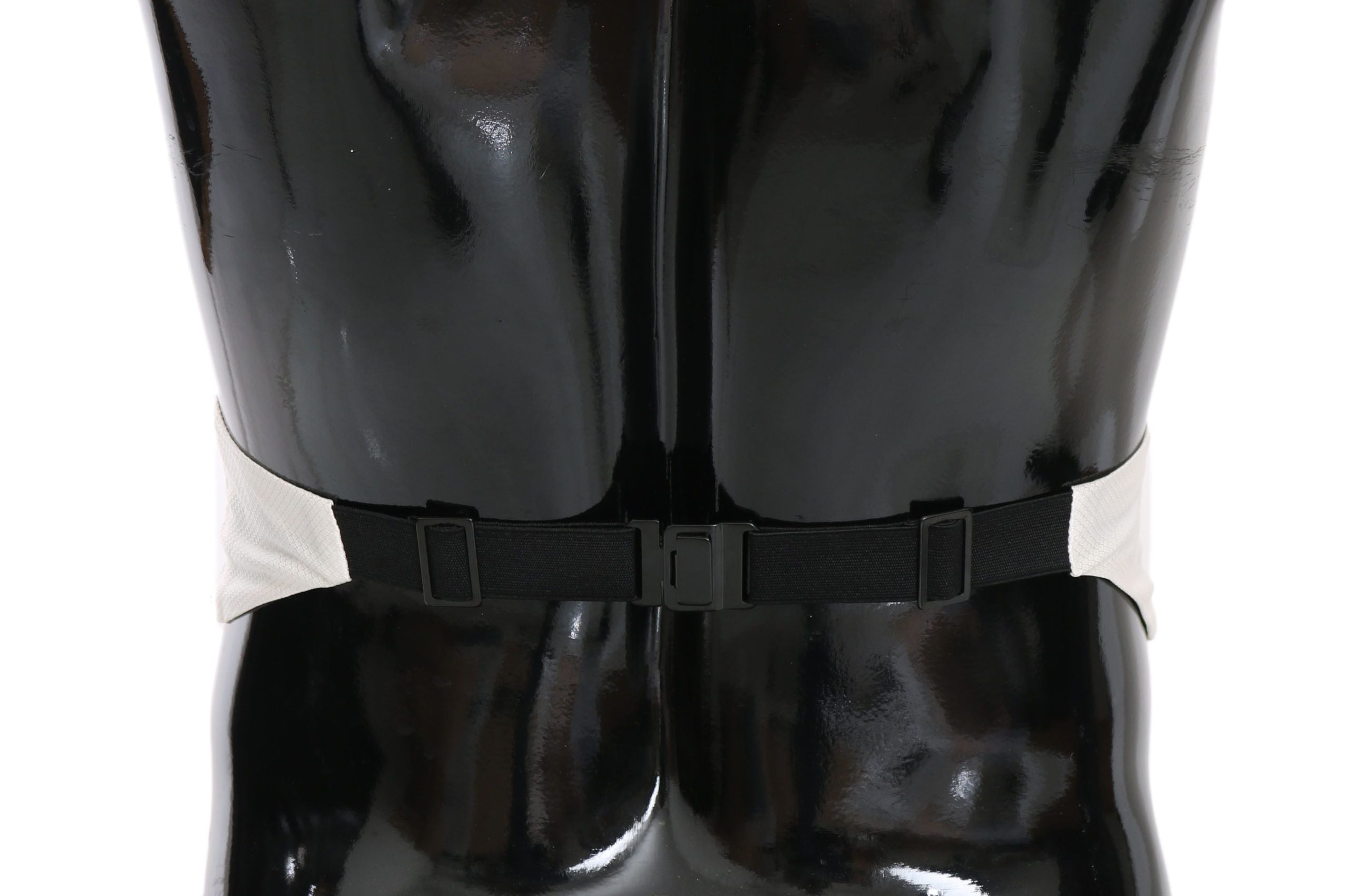 Dolce &amp; Gabbana White Men's Waist Belt 100% Silk Cummerbund