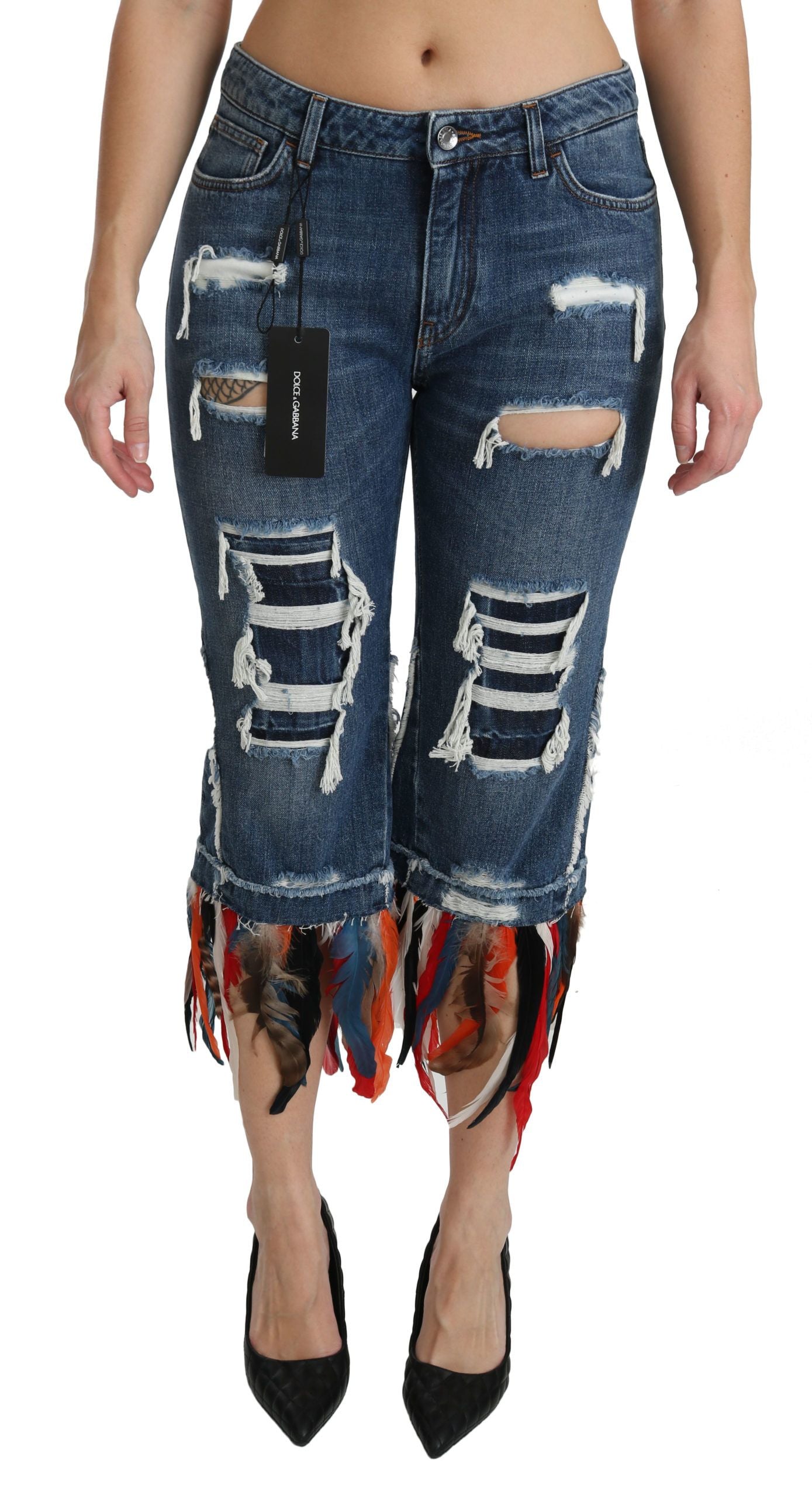 Dolce &amp; Gabbana Chic low waist cropped jeans