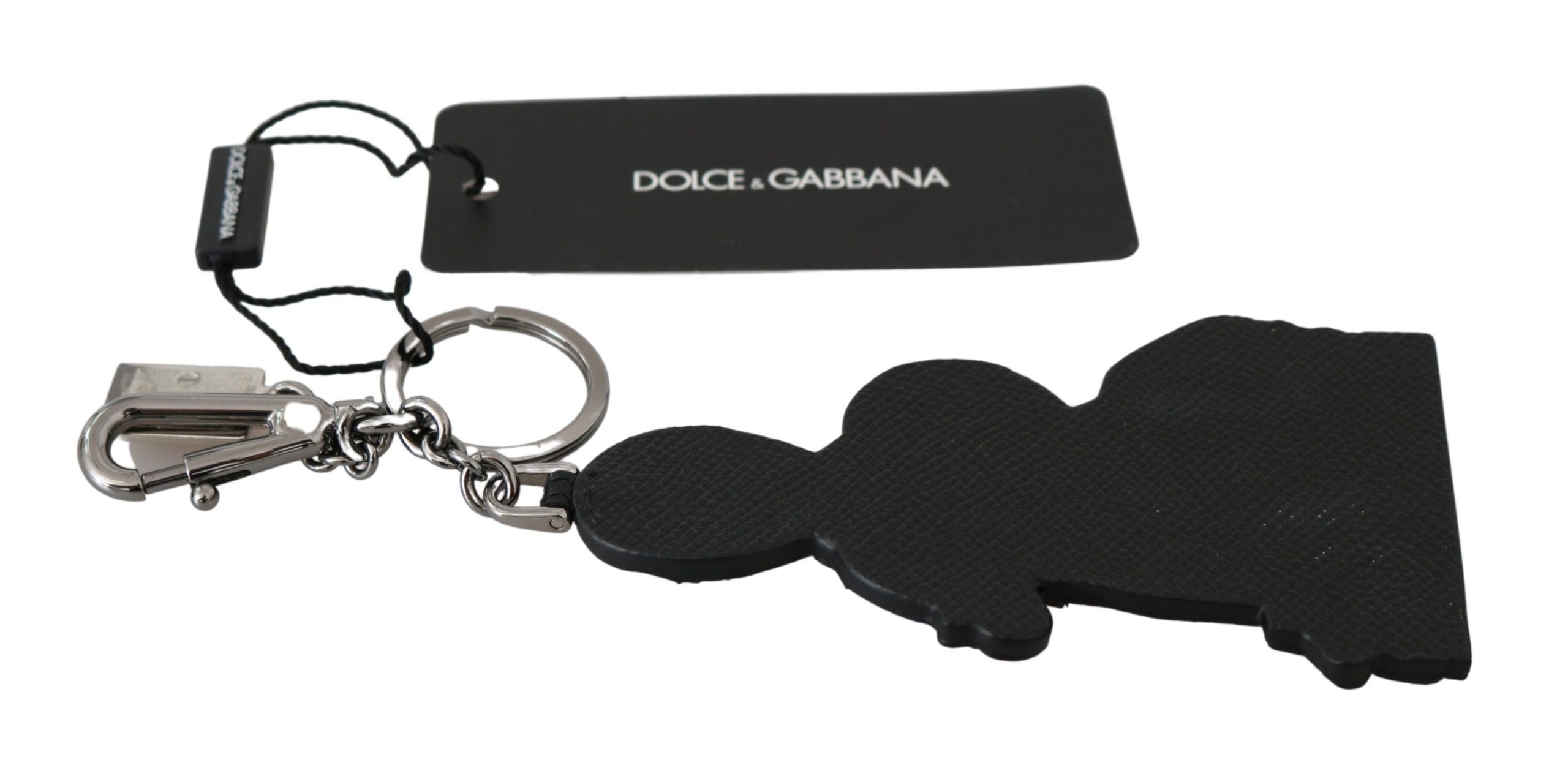 Dolce & Gabbana Leder Dominico Stefano #DGFAMILY Logo-Schlüsselanhänger