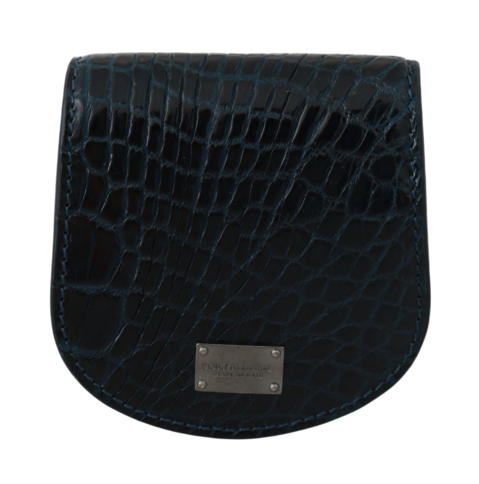 Dolce &amp; Gabbana Blue Exotic Skins Condom Case Holder Bag