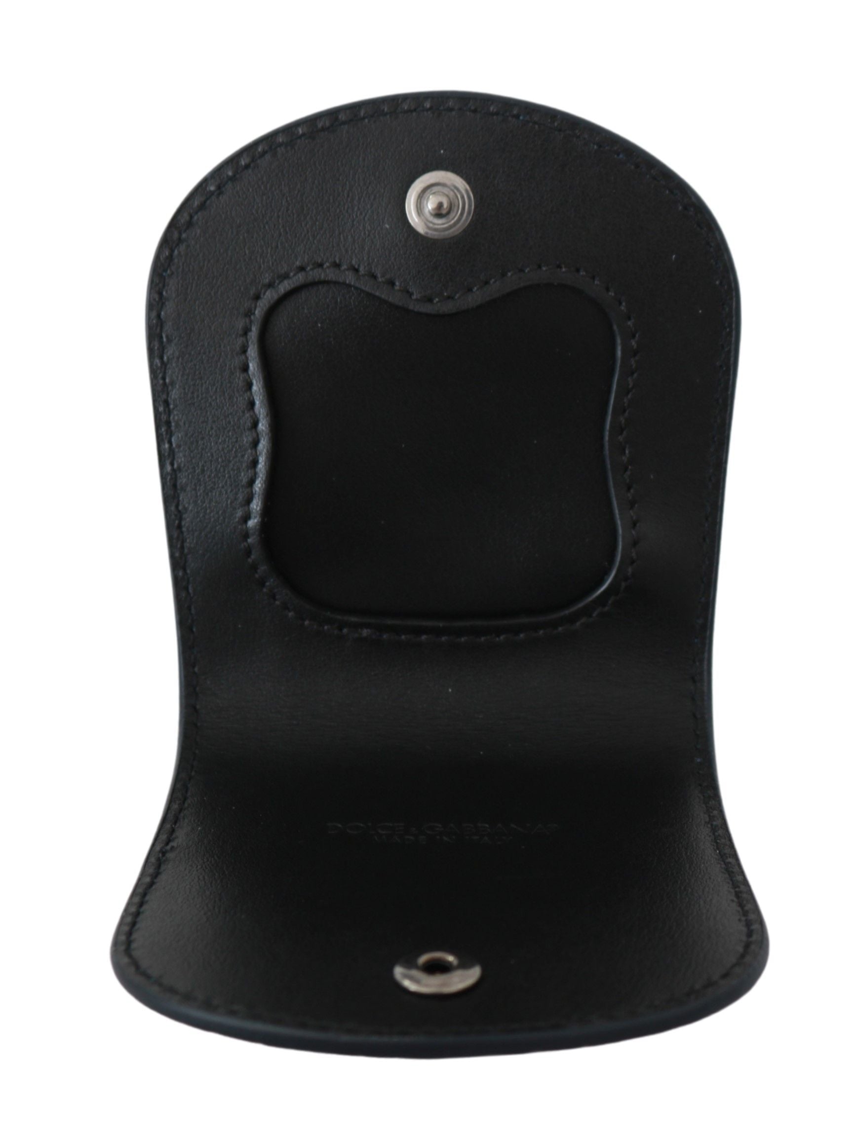 Dolce & Gabbana Blaue exotische Häute Kondom Fall Halter Tasche