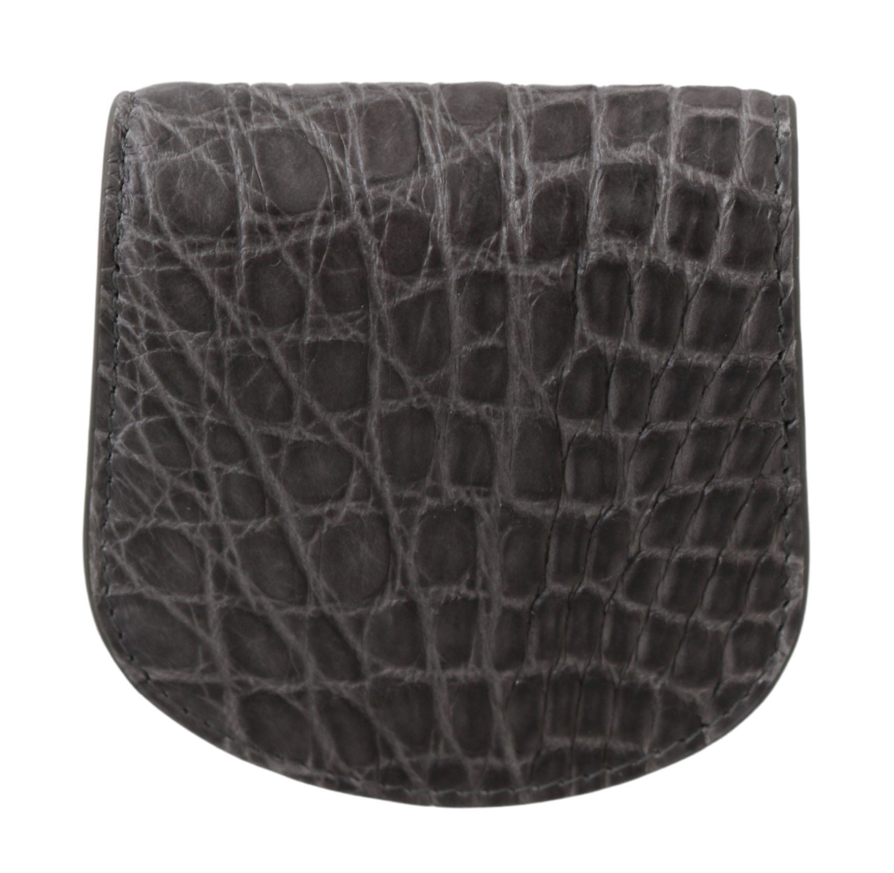 Dolce &amp; Gabbana Gray Exotic Skin Condom Case Holder Bag Wallet 