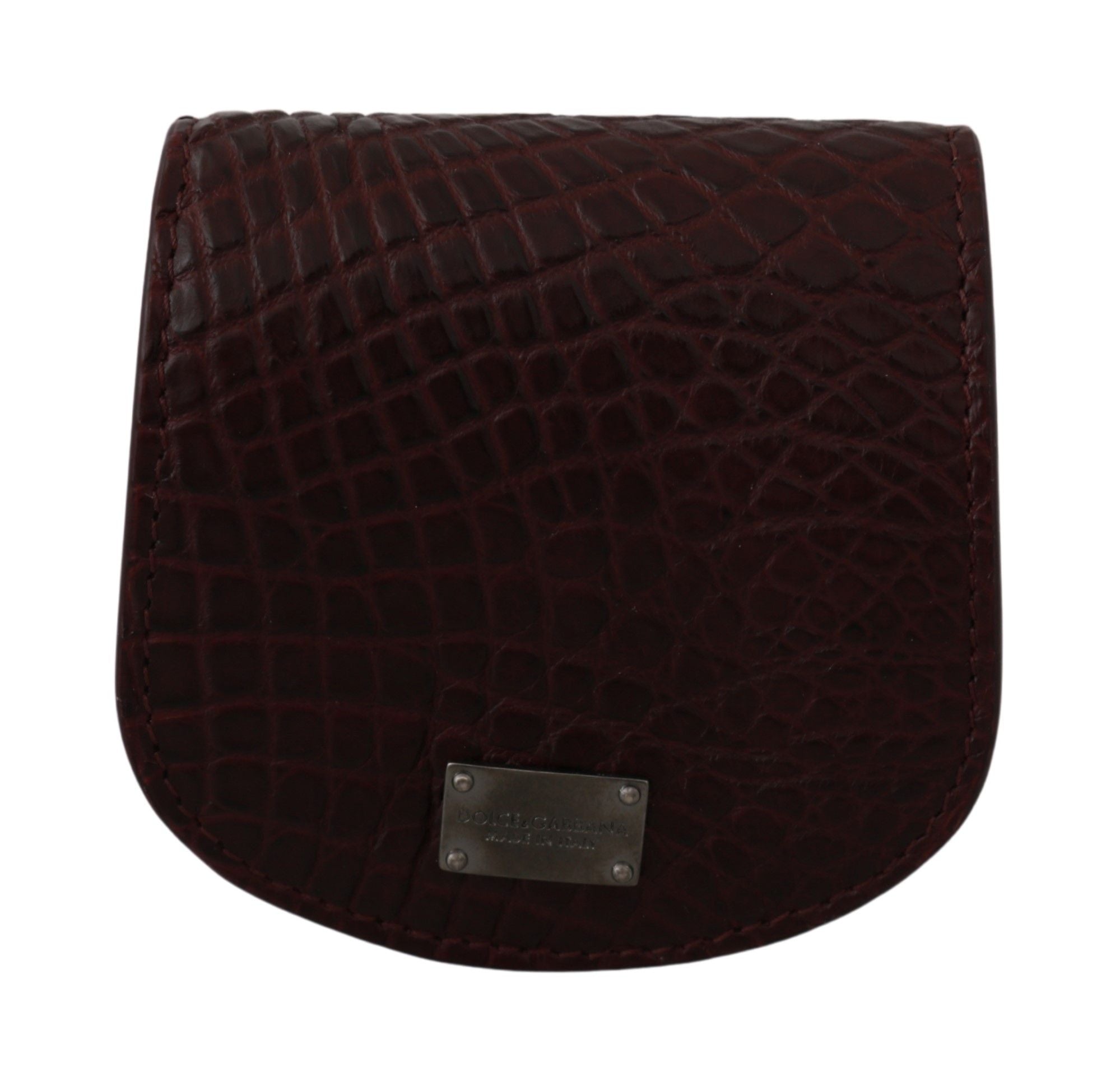 Dolce &amp; Gabbana Brown Exotic Skin Pocket Condom Case Holder 