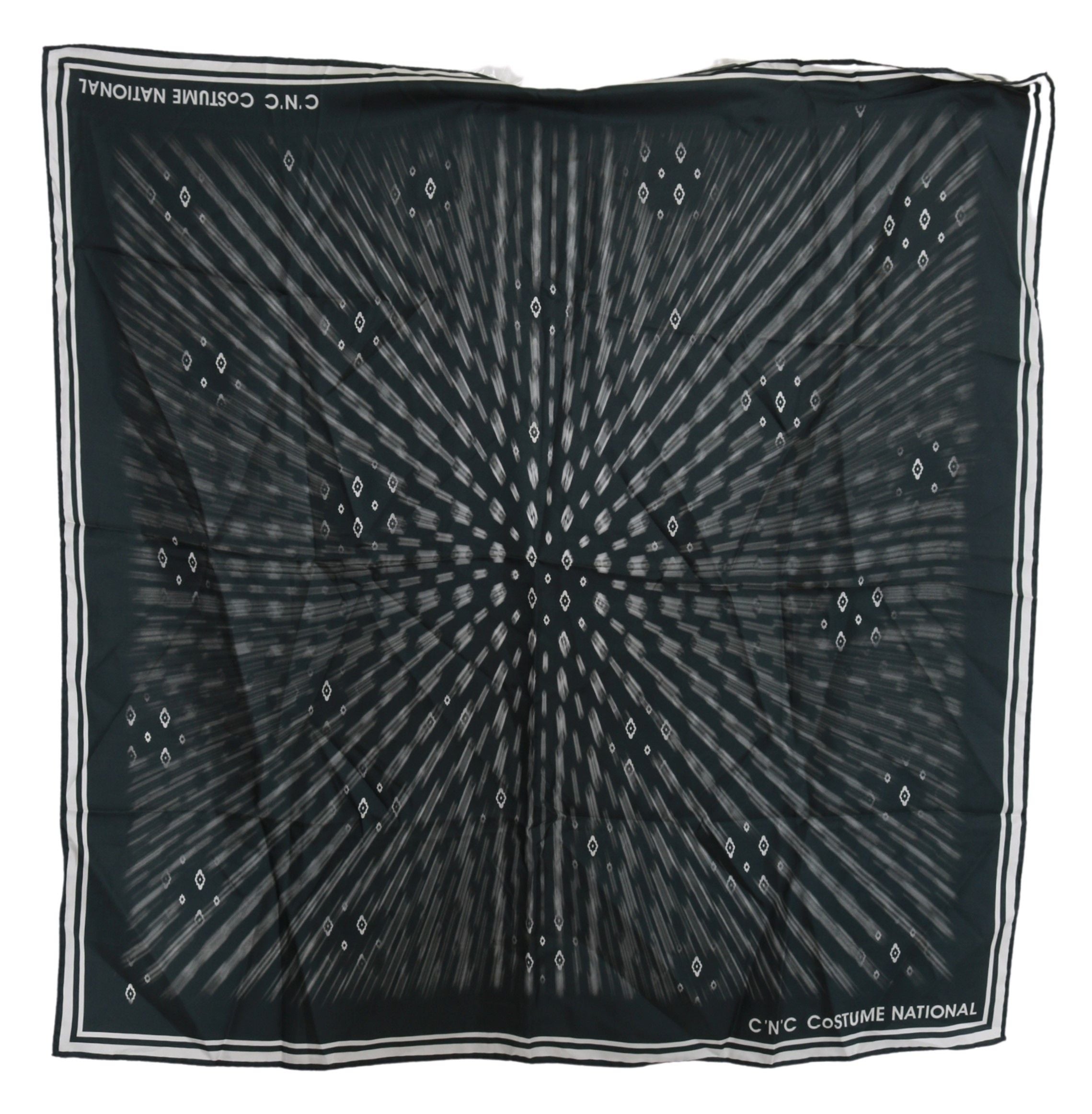 Costume National Blauer Foulard Seidenschal für Frauen