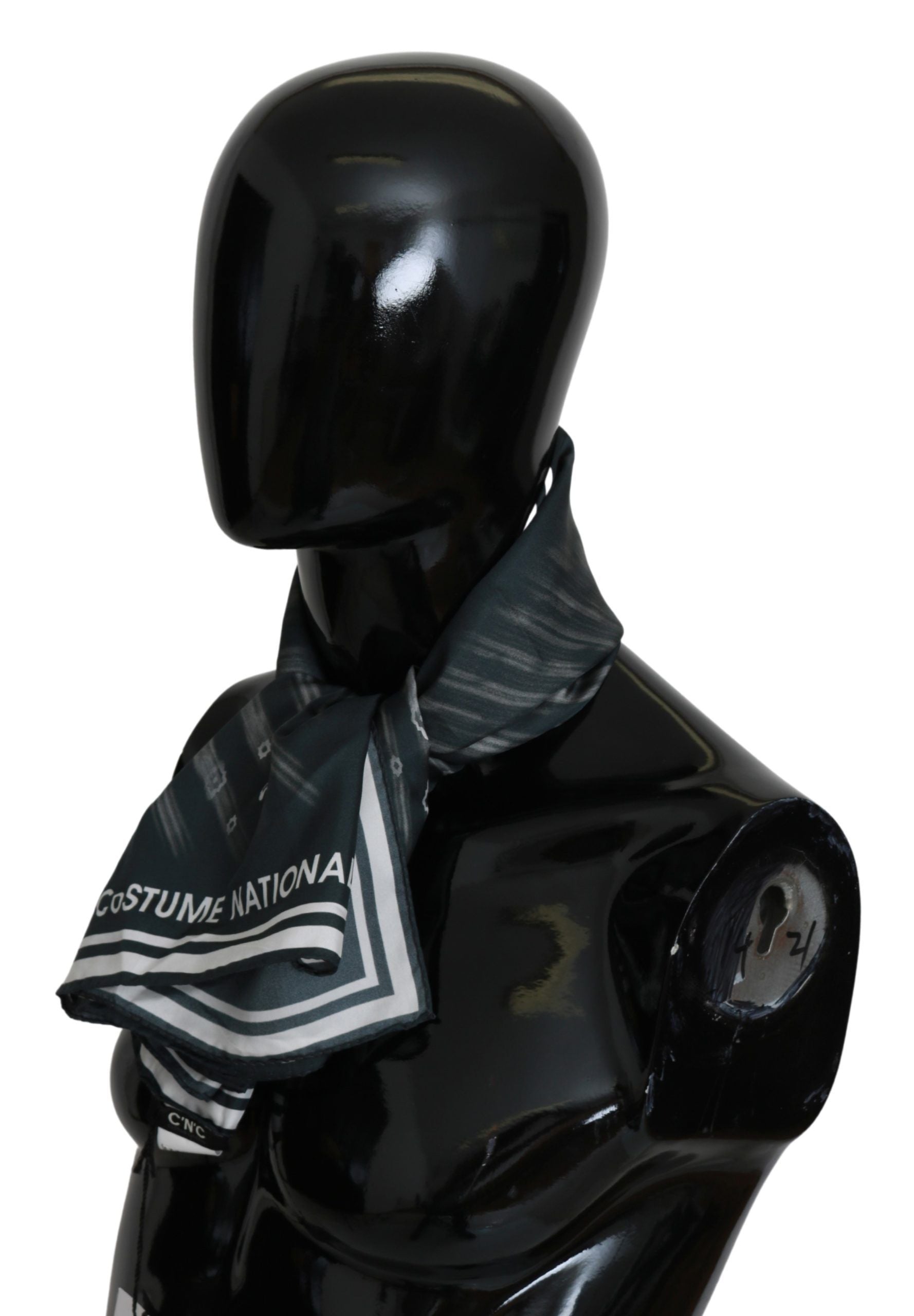 Costume National Blauer Foulard Seidenschal für Frauen