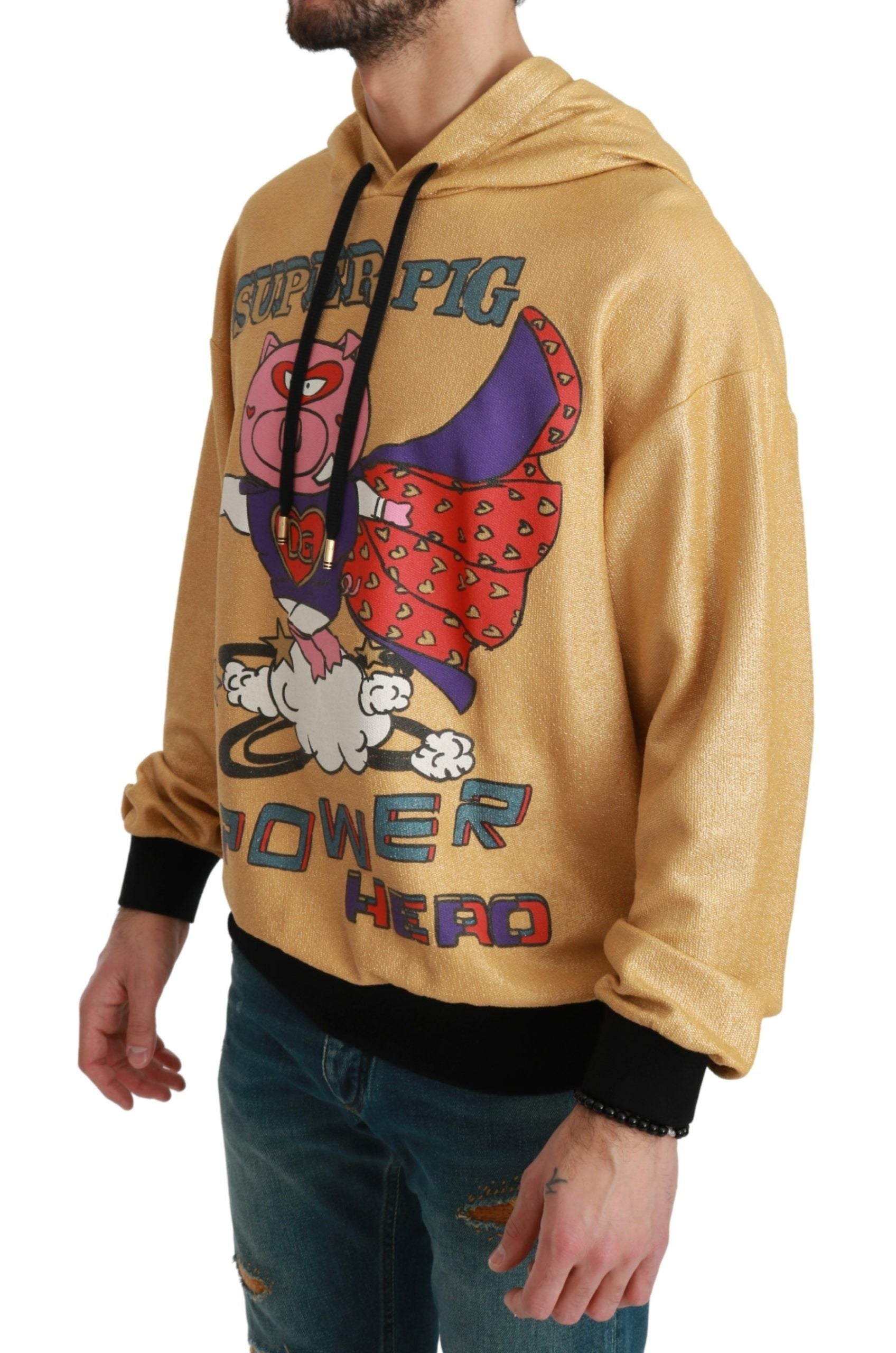 Dolce &amp; Gabbana Gold Pig of the Year Hoodie 