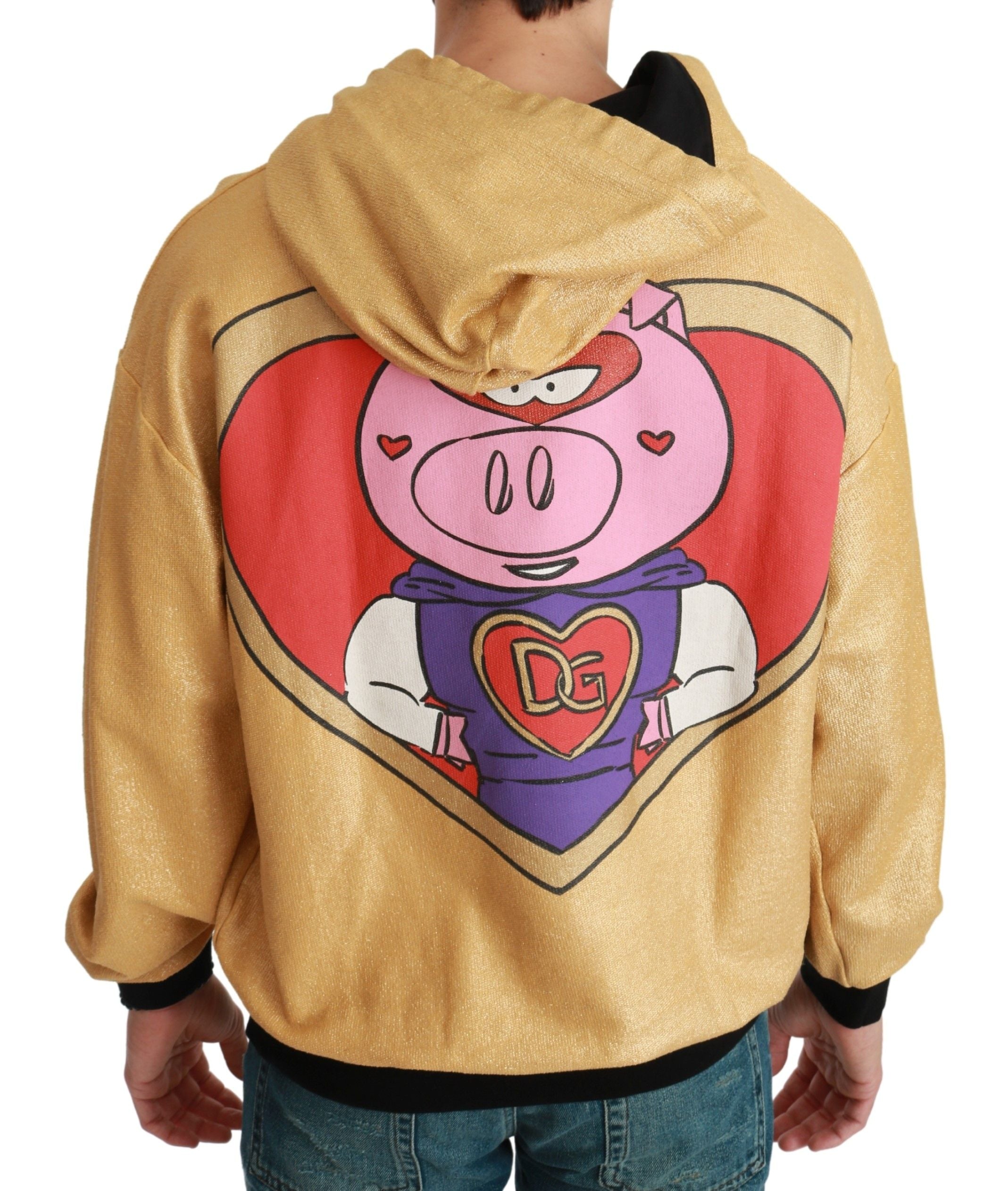 Dolce &amp; Gabbana Gold Pig of the Year Hoodie 