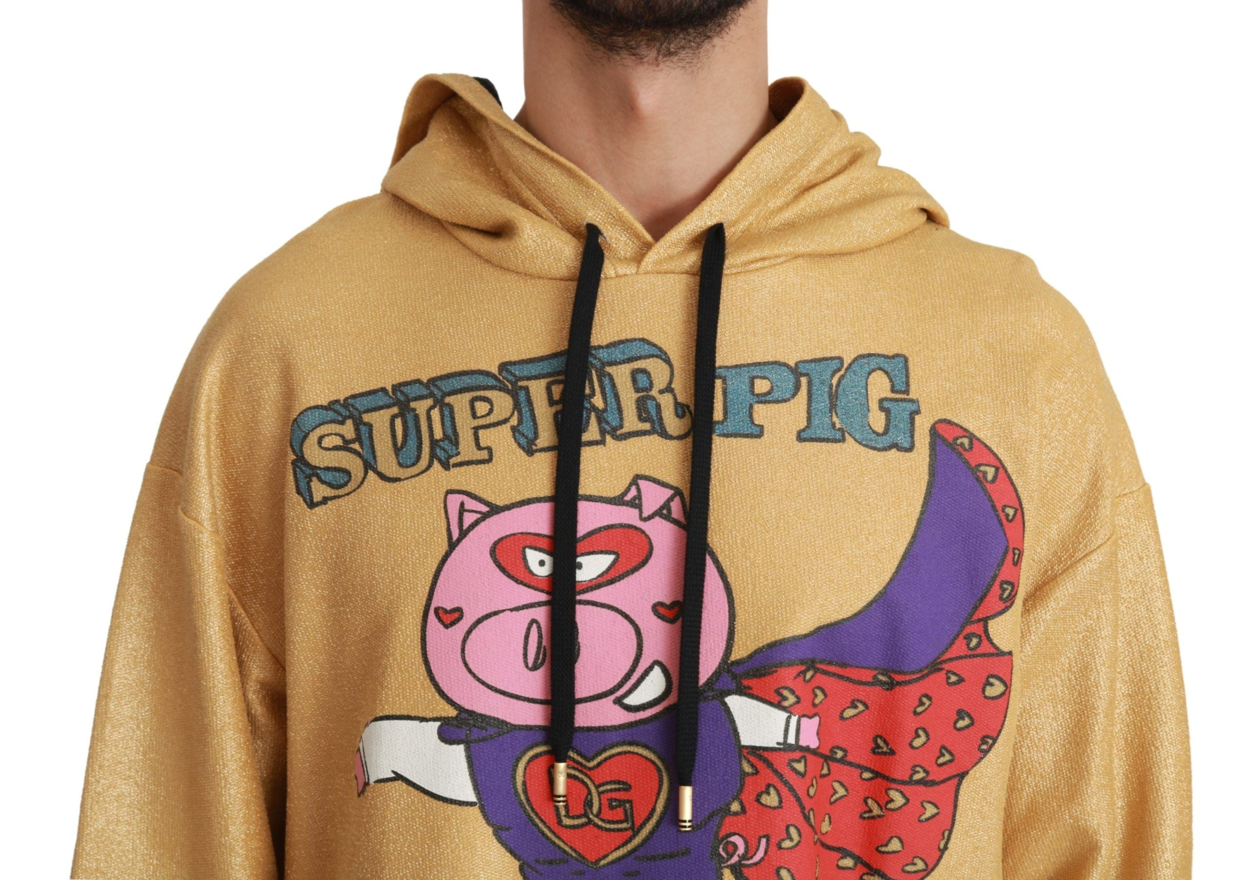 Dolce &amp; Gabbana Gold Pig of the Year Hoodie 