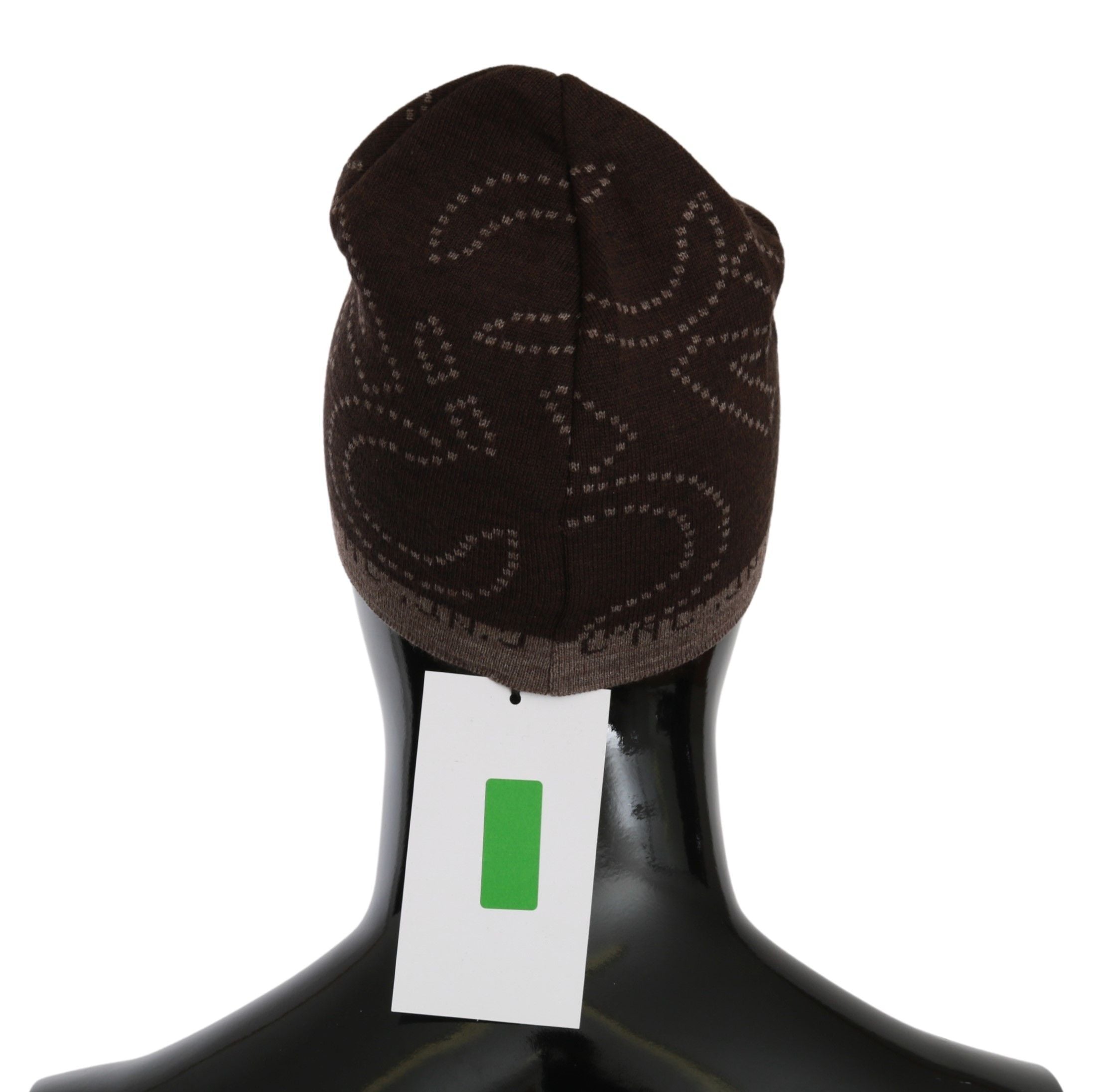 Costume National Beanie Brown Wool Blend Brand Hat 