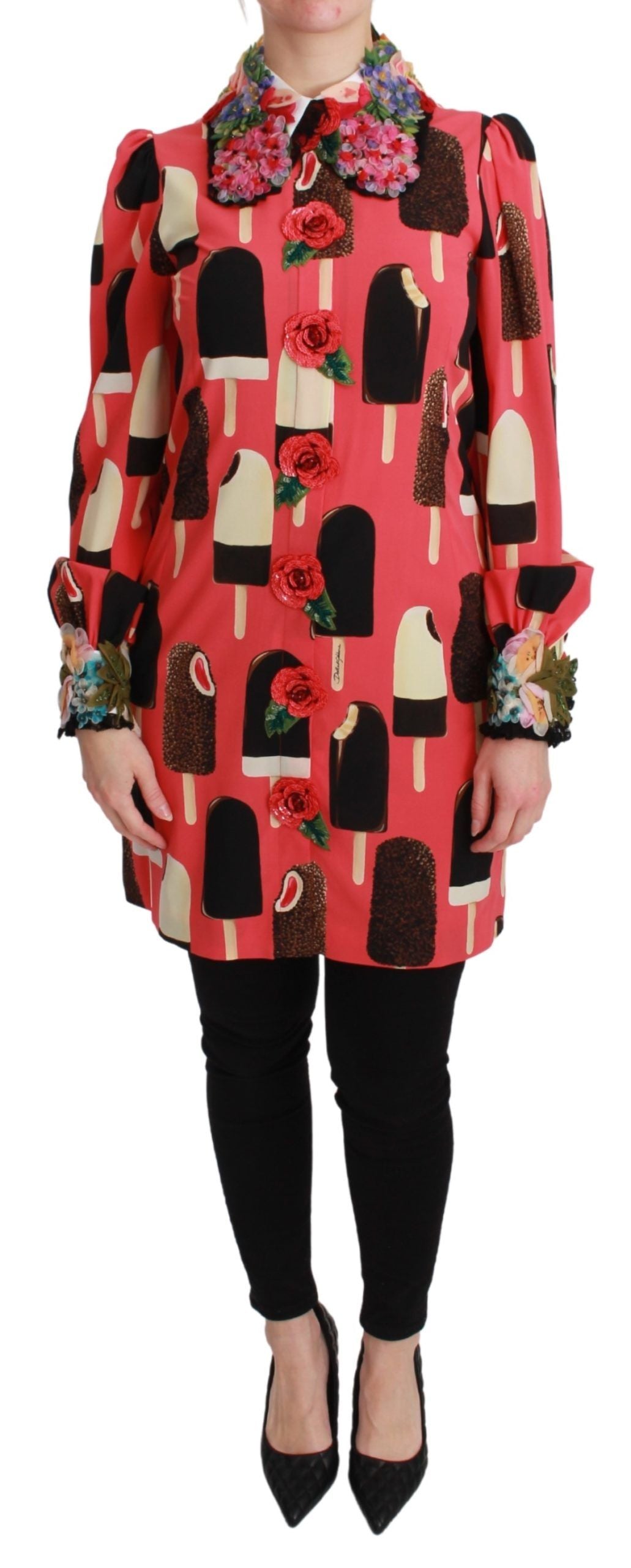 Dolce &amp; Gabbana Adorable pink sheath dress with sequins