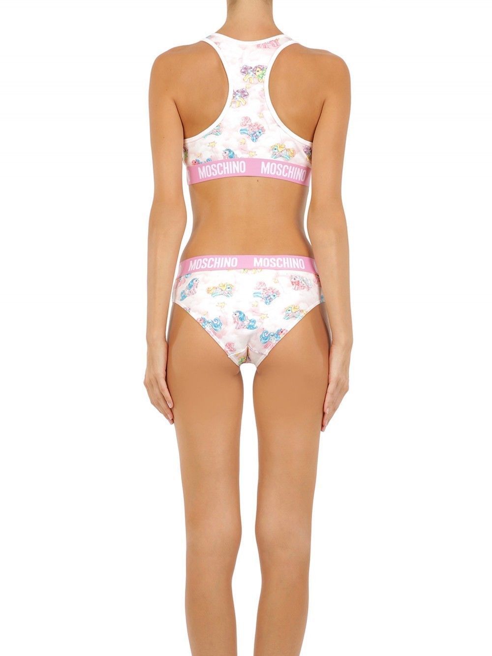 Moschino Weißer zweiteiliger Schlafanzug My Little Pony Bikini