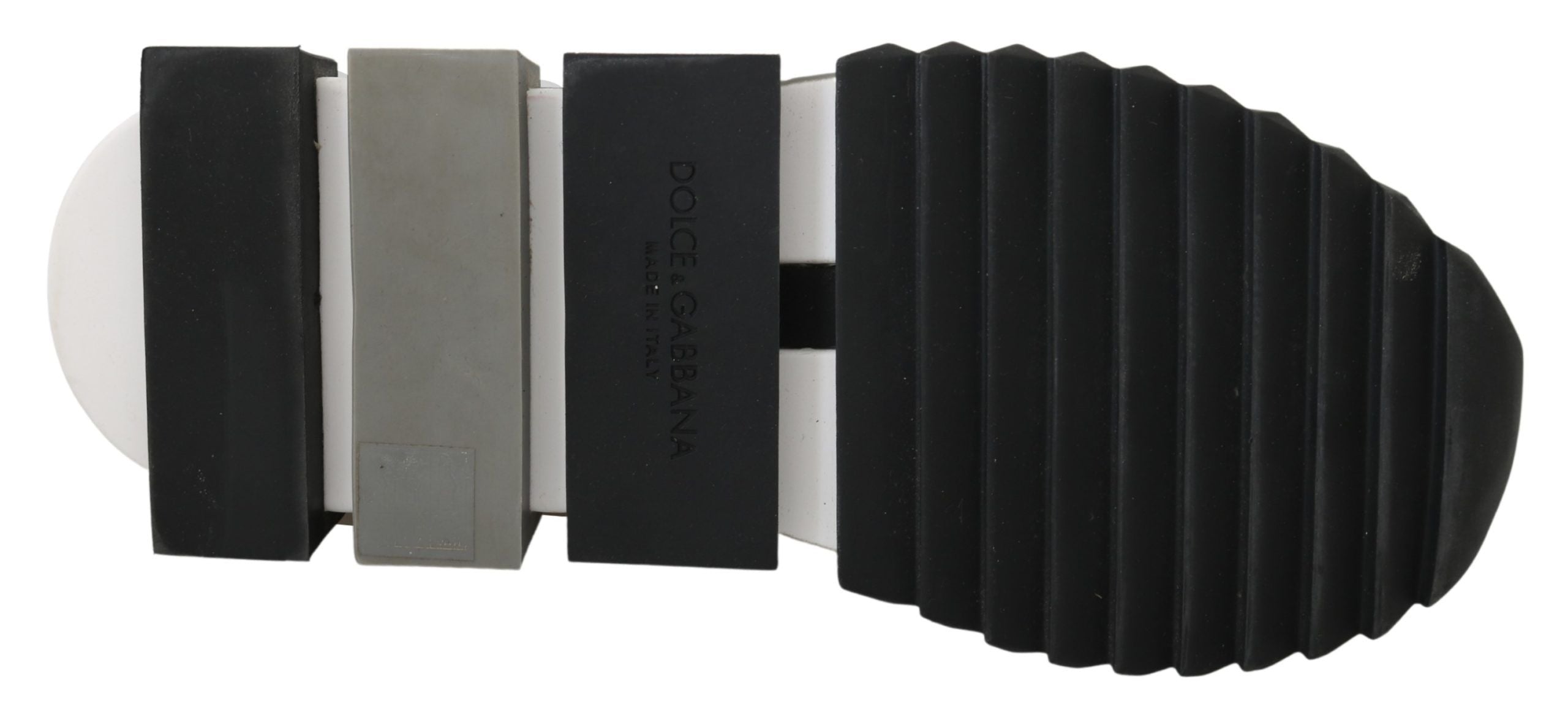 Dolce &amp; Gabbana Black low-top sneakers with crystal embellishment