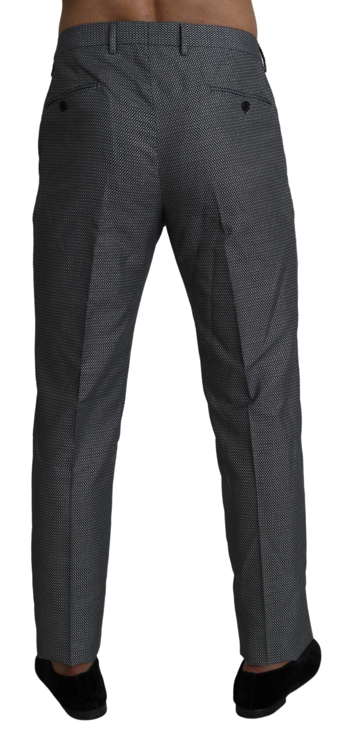 Dolce & Gabbana Graue formelle Anzugshose Slim Fit Hose