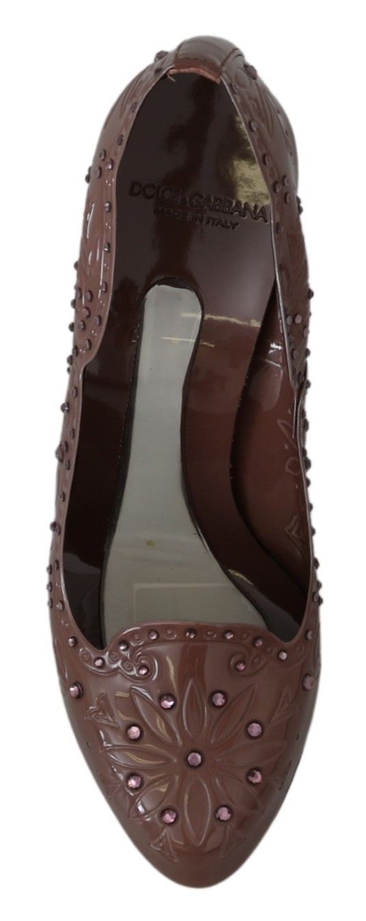 Dolce &amp; Gabbana Elegant Cinderella pumps with crystal embellishment