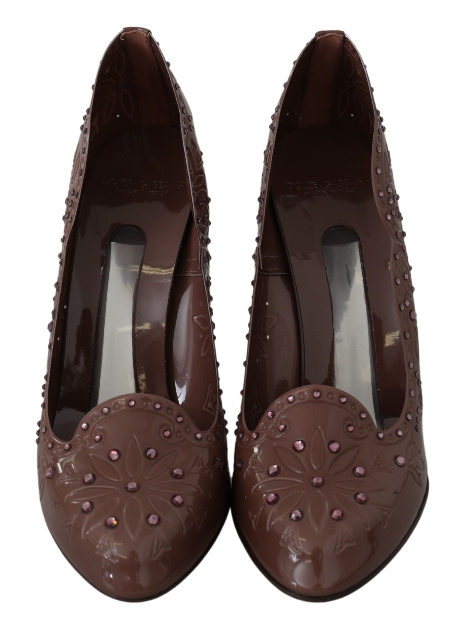 Dolce &amp; Gabbana Elegant Cinderella pumps with crystal embellishment