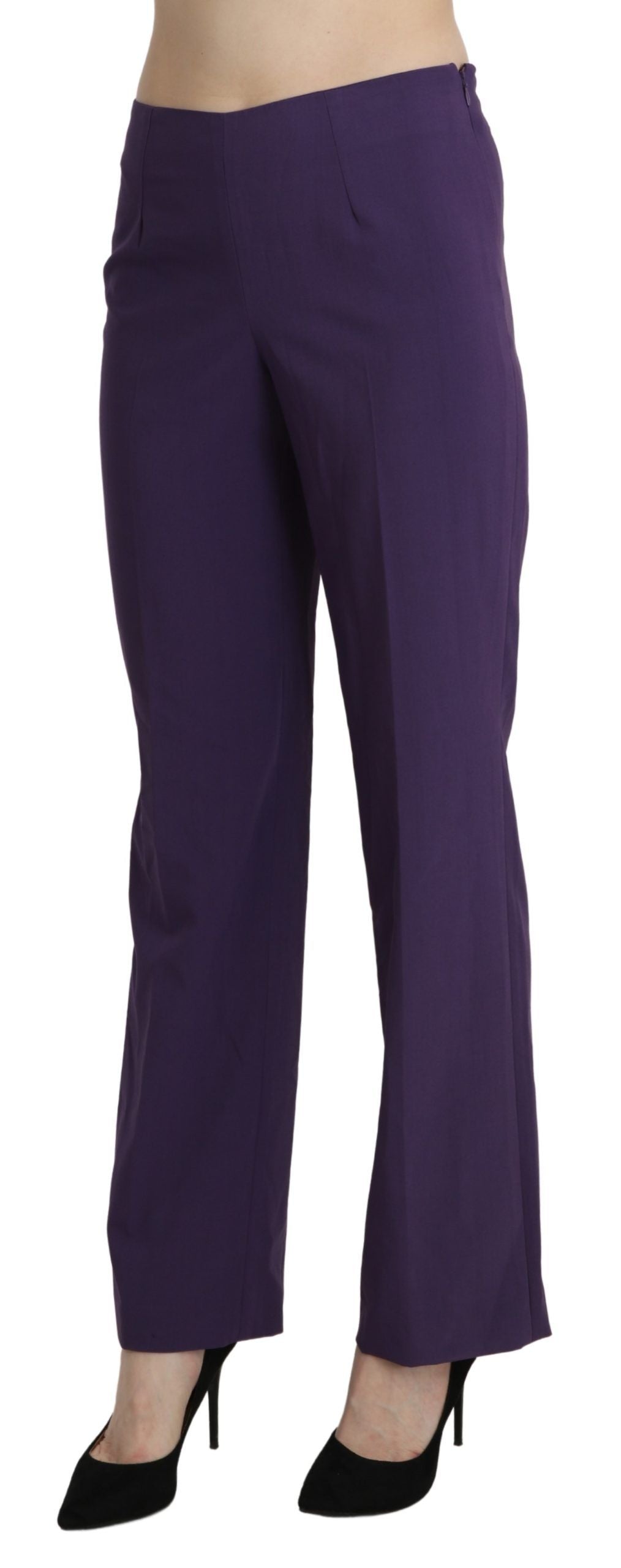 BENCIVENGA Lila High Waist Straight Dress Trouser Hose