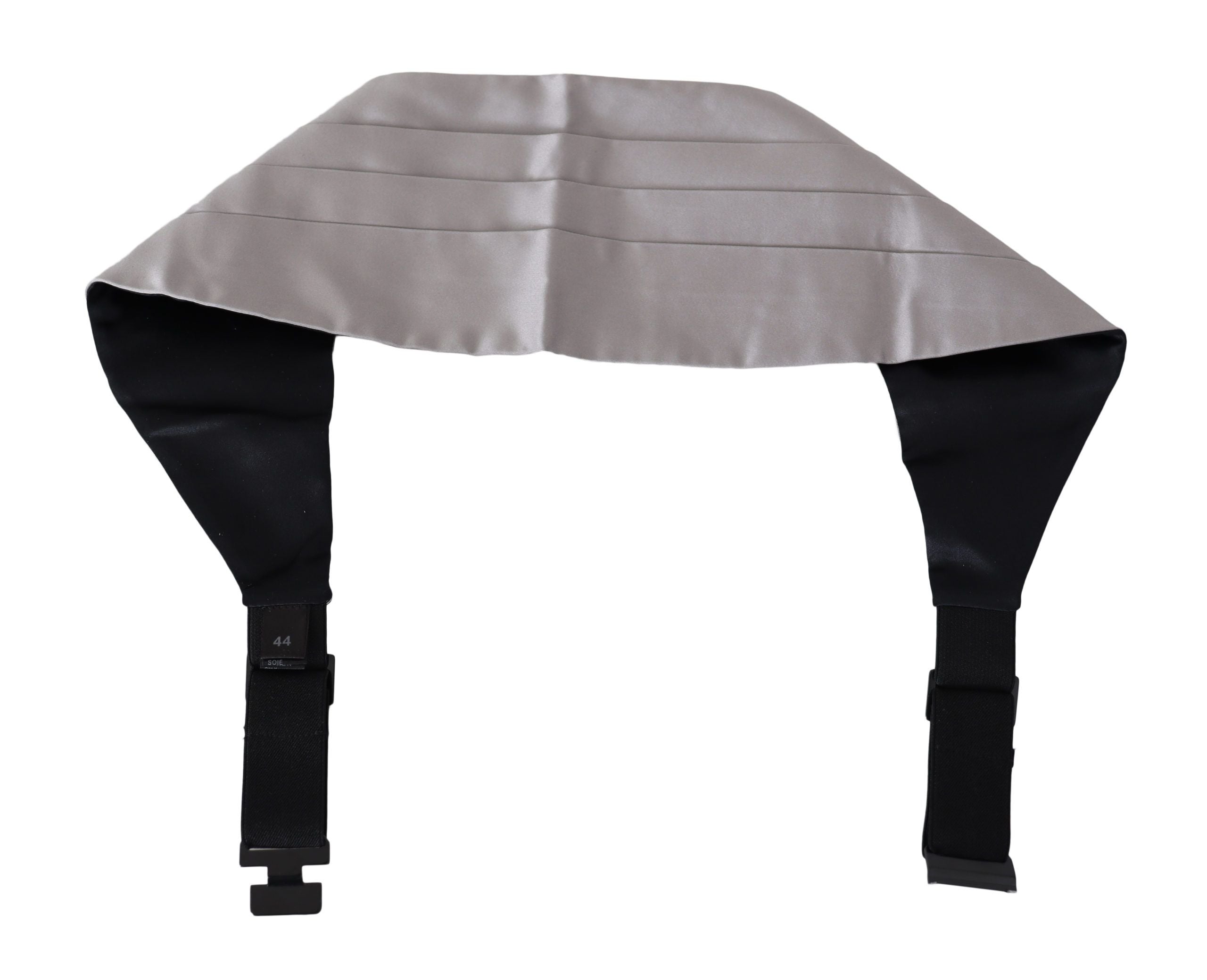 Dolce & Gabbana Grauer Herren Taillengürtel 100% Seide Kummerbund