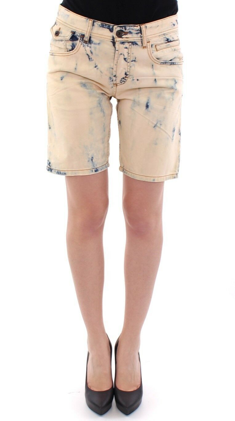 Dolce & Gabbana Blaue Baumwolle gewaschene Jeans Shorts Hosen