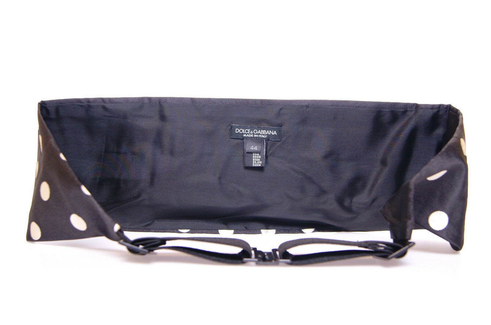 Dolce & Gabbana Schwarzer Smoking Kummerbundgürtel mit Taille