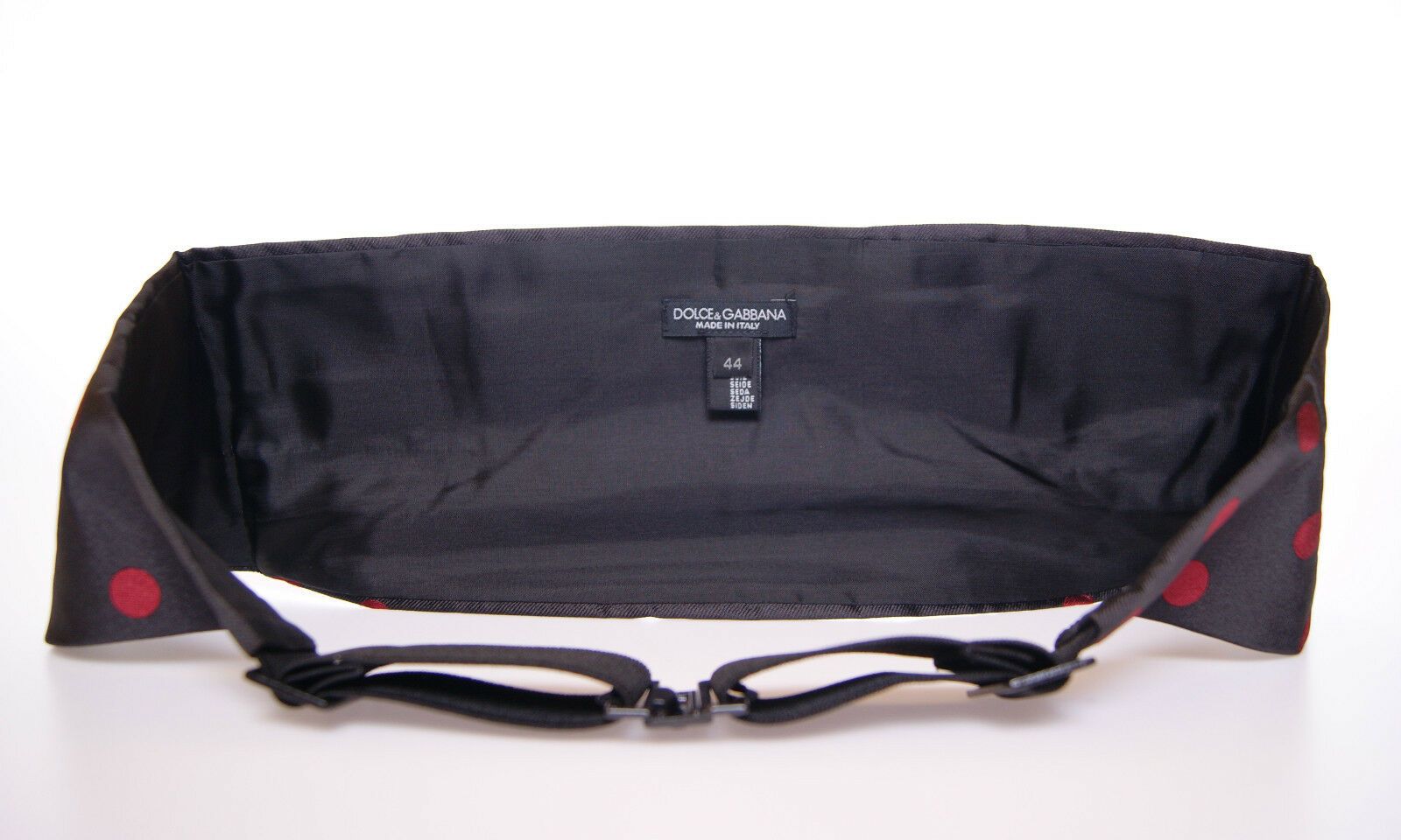 Dolce & Gabbana Schwarzer Smoking Kummerbundgürtel mit Taille