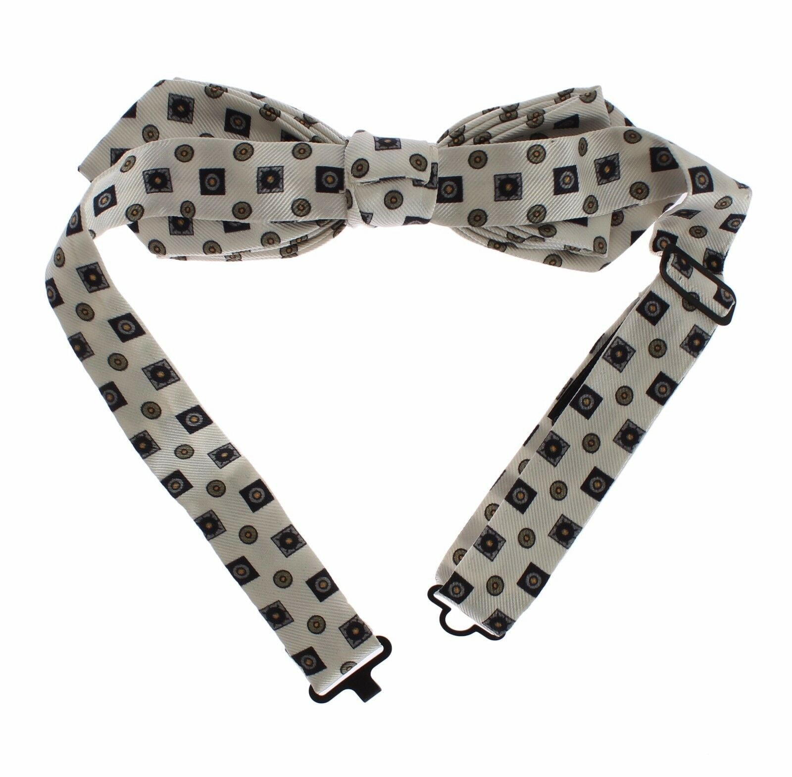 Dolce & Gabbana Weiße Seidenfliege Leder Herrengürtel Geschenkbox