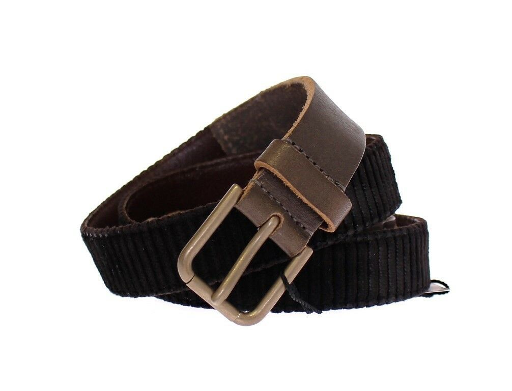 Dolce &amp; Gabbana Brown Leather Logo Cintura Belt