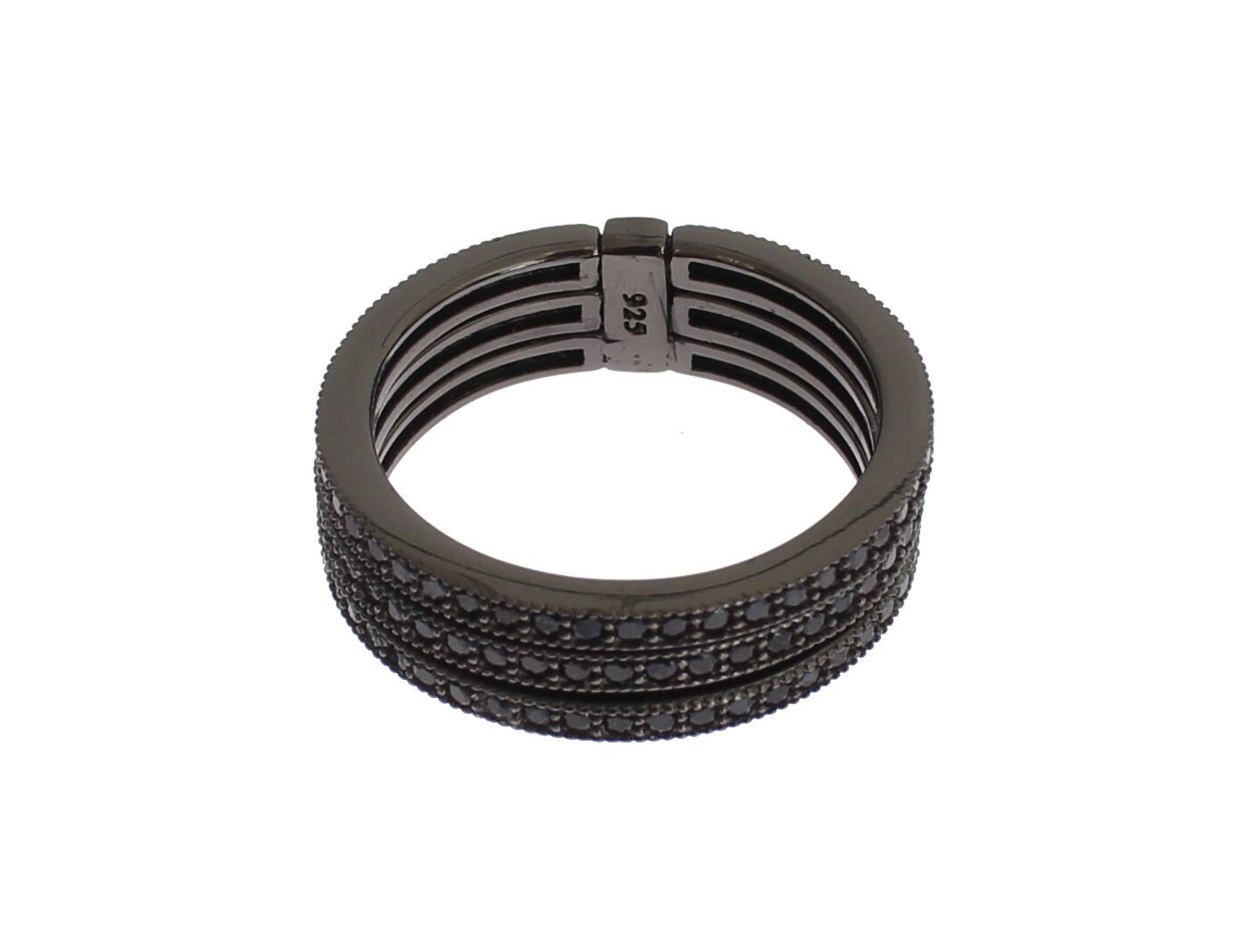 Nialaya Black CZ 925 Sterling Silver Women