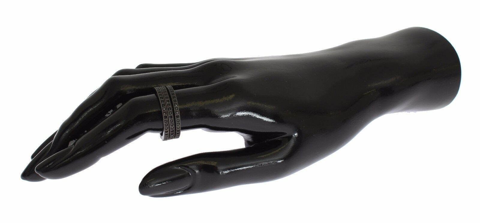 Nialaya Black CZ 925 Sterling Silver Women