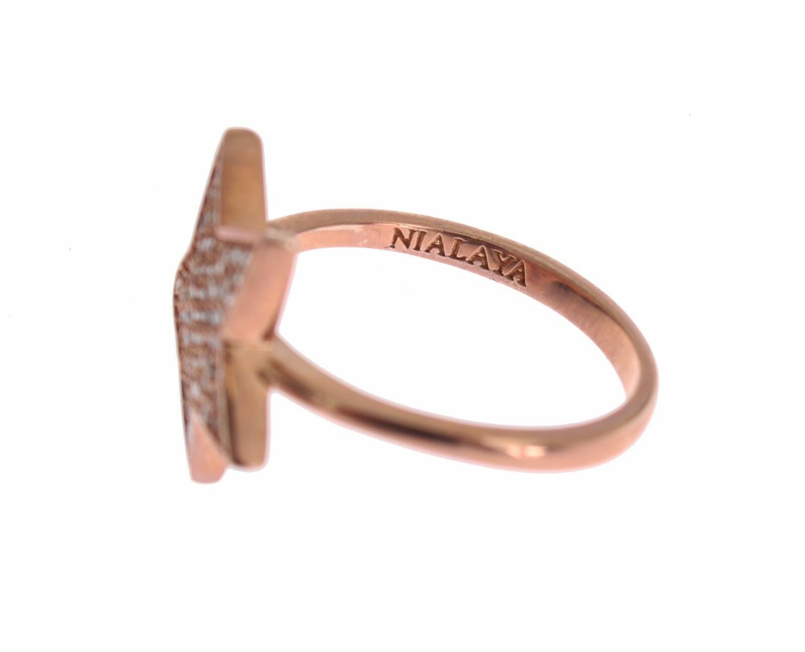 Nialaya Damen klar CZ Stern 925 Silber Ring