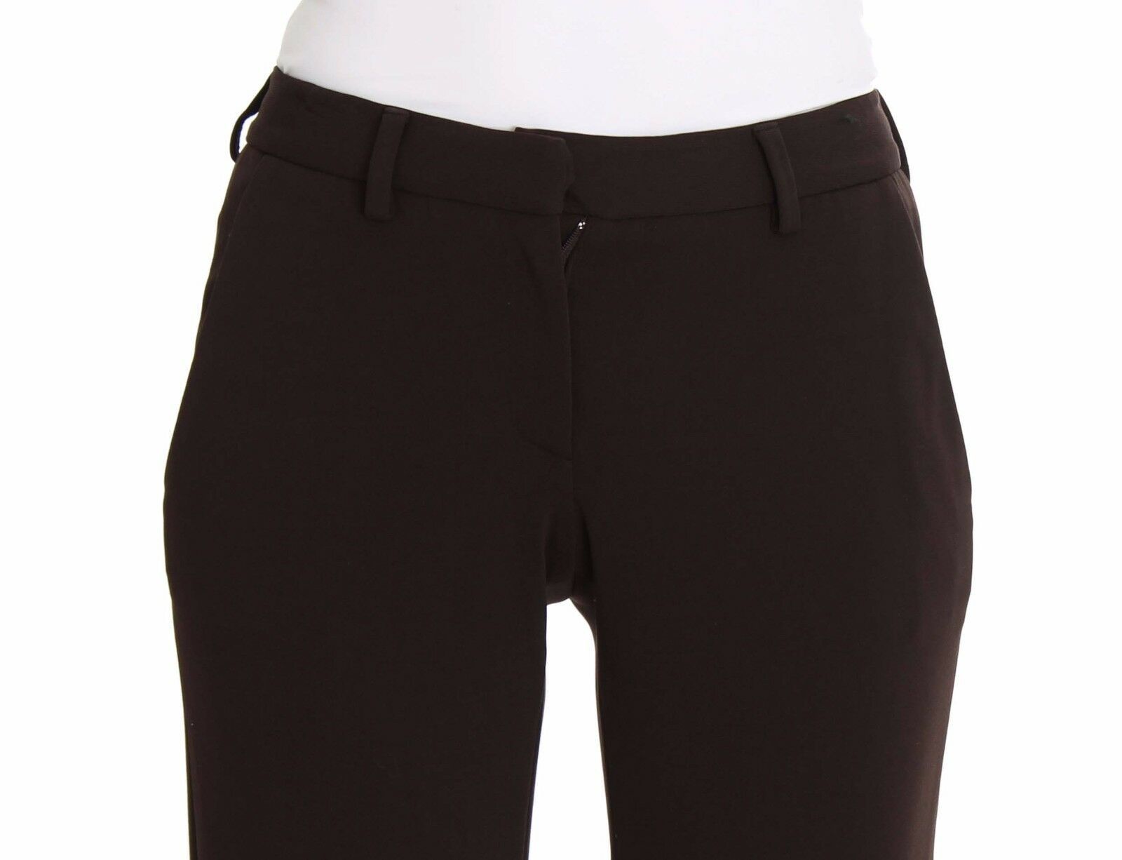 Ermanno Scervino Braune Stretch Freizeithosen Hosen