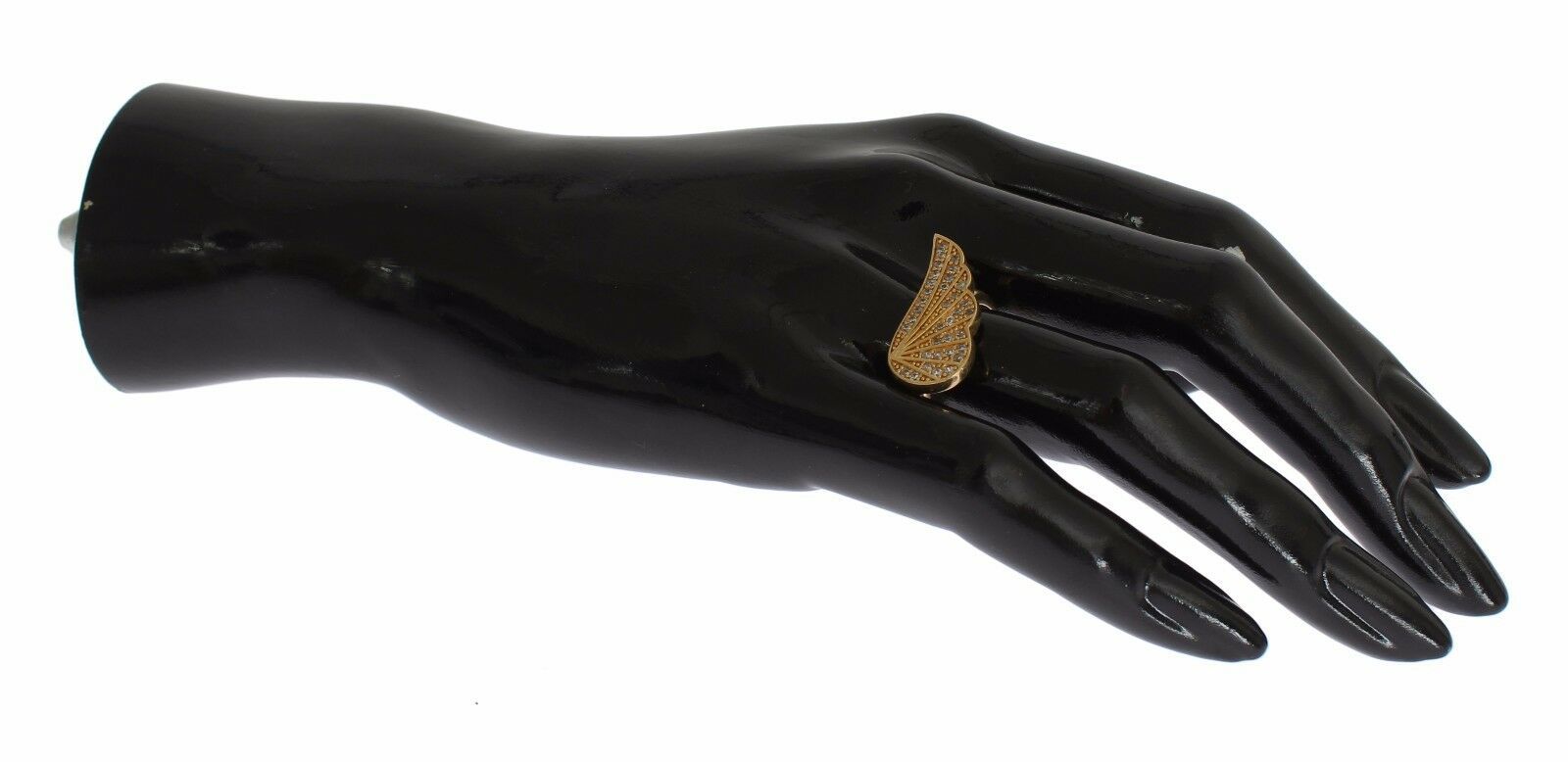 Nialaya Women's Clear CZ Gold 925 Silver Authentic Ring