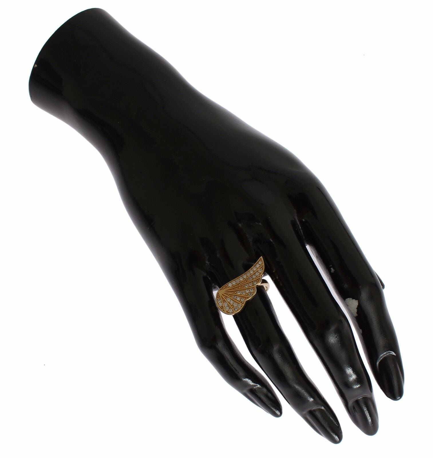 Nialaya Women's Clear CZ Gold 925 Silver Authentic Ring