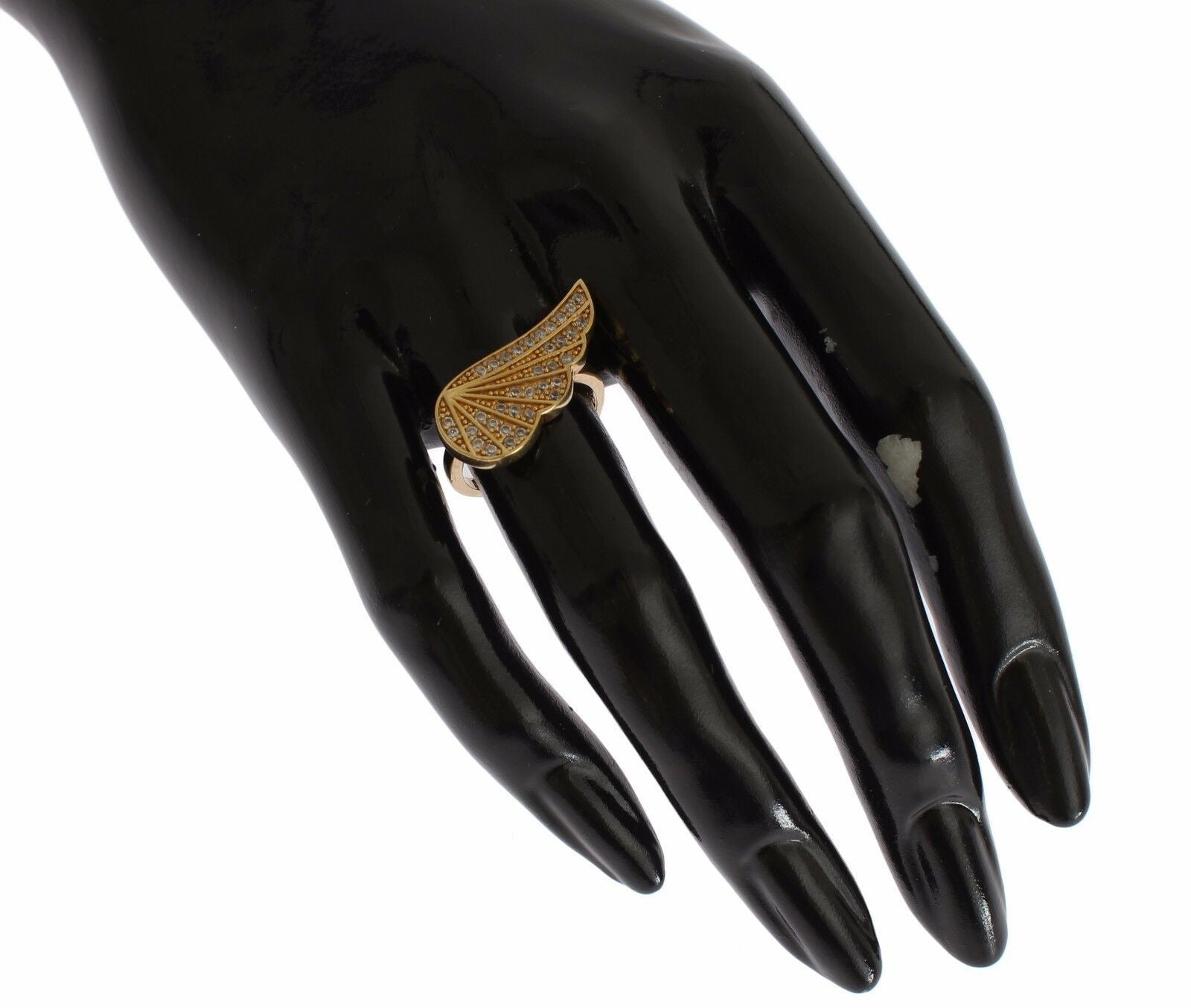 Nialaya Women's Clear CZ Gold 925 Silver Authentic Ring