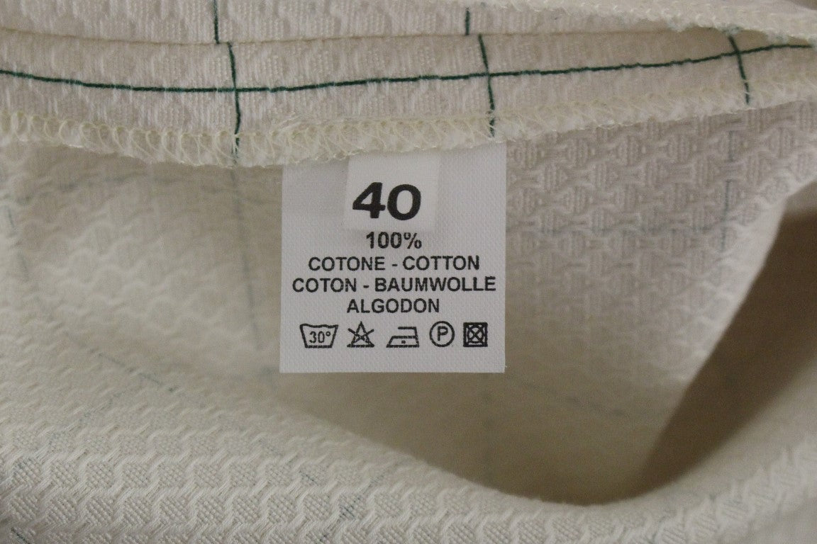 Andrea Incontri Beyaz kareli pamuklu kalem etek