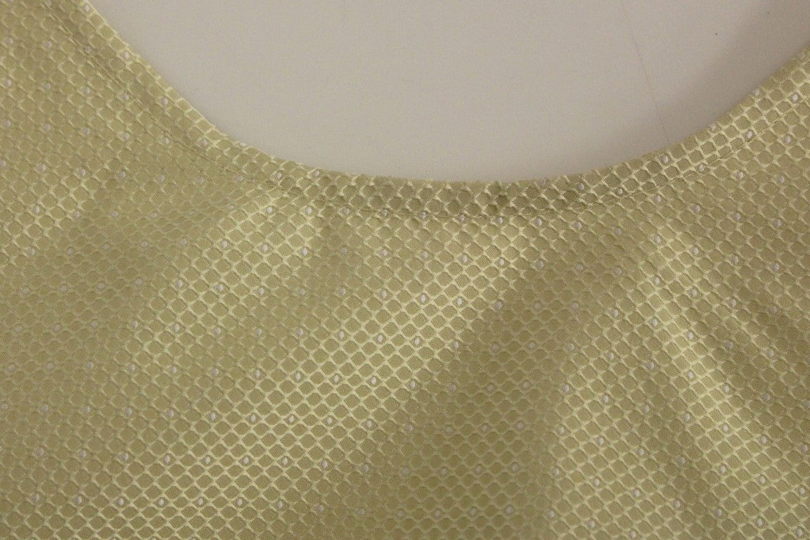 Andrea Incontri beige sleeveless shift mini dress