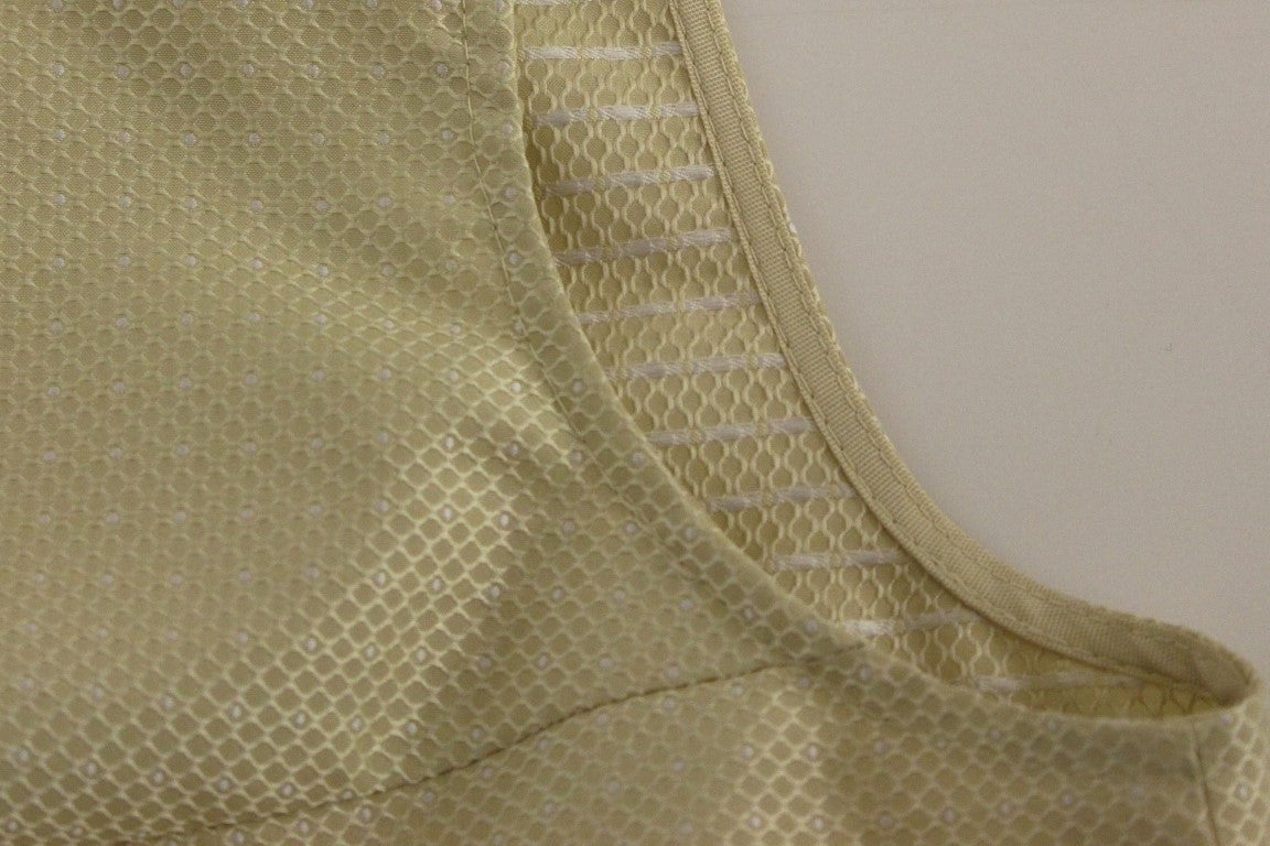 Andrea Incontri beige sleeveless shift mini dress