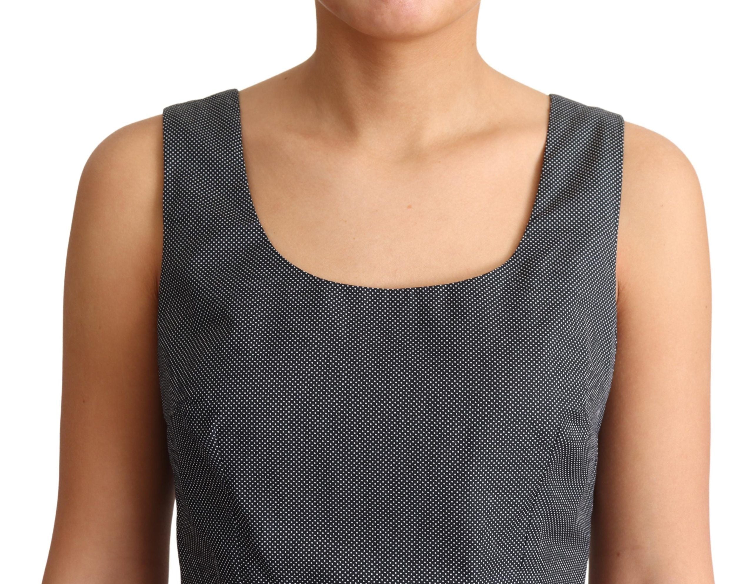 Dolce &amp; Gabbana Black polka dot cotton A-line dress