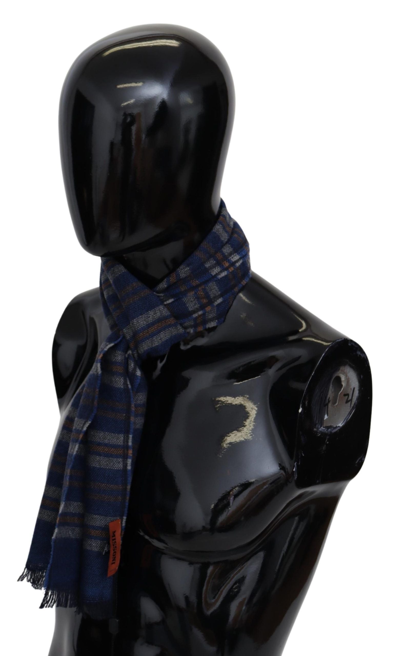 Missoni Mehrfarbig gestreifter Wollschal für Unisex