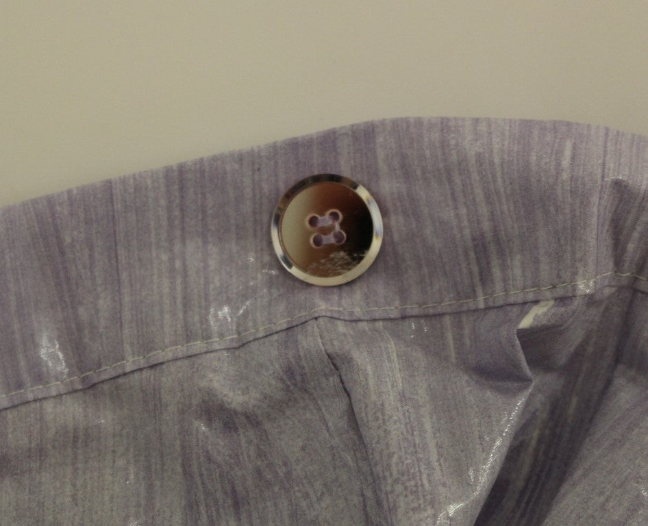 Licia Florio Purple Viscose Wrap Above Knee Skirt