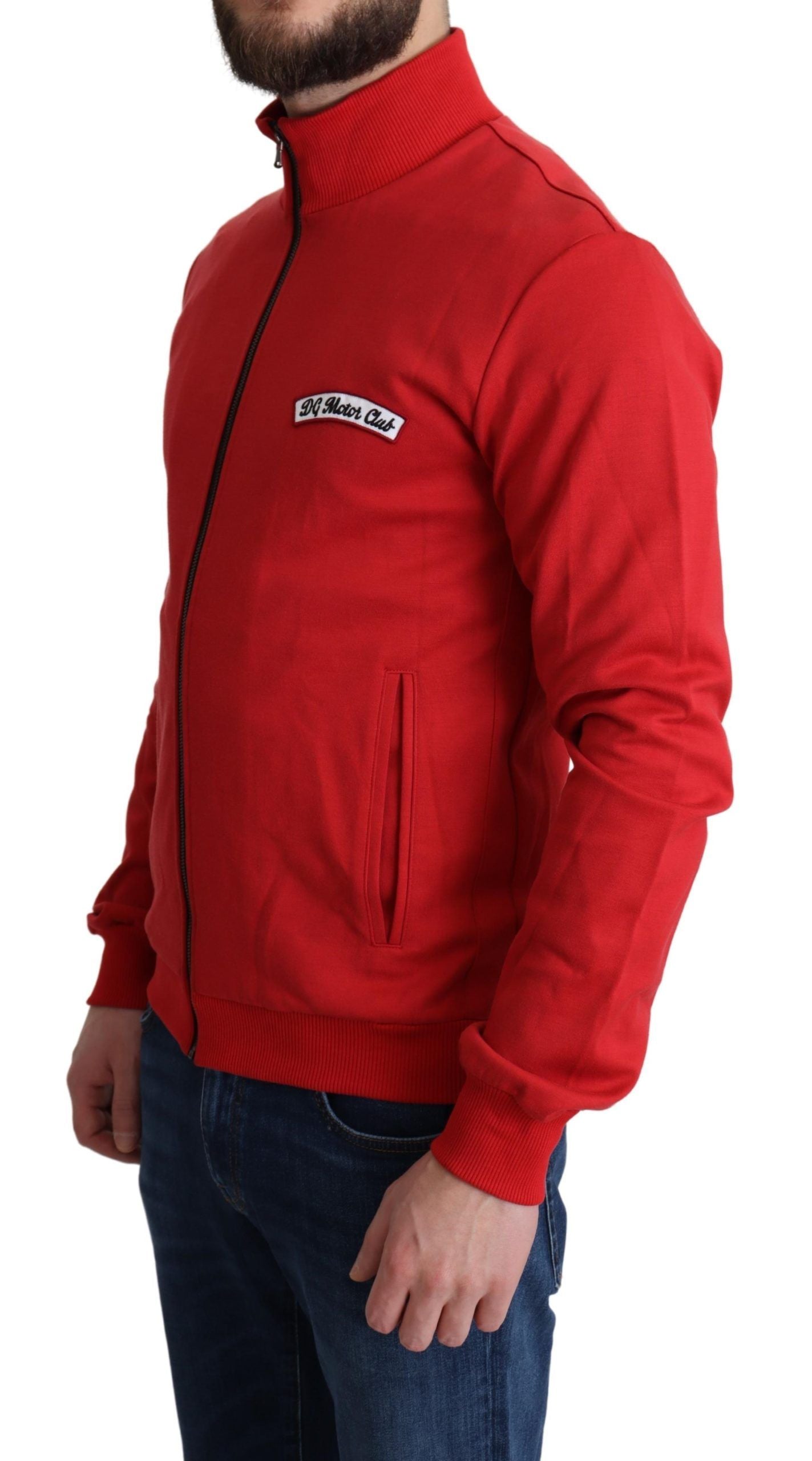 Dolce &amp; Gabbana Red DG Motor Club Zip Cardigan