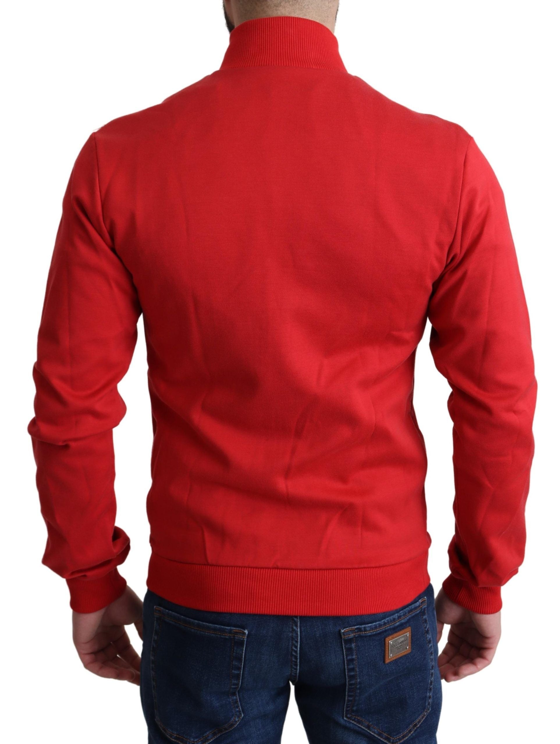 Dolce &amp; Gabbana Red DG Motor Club Zip Cardigan