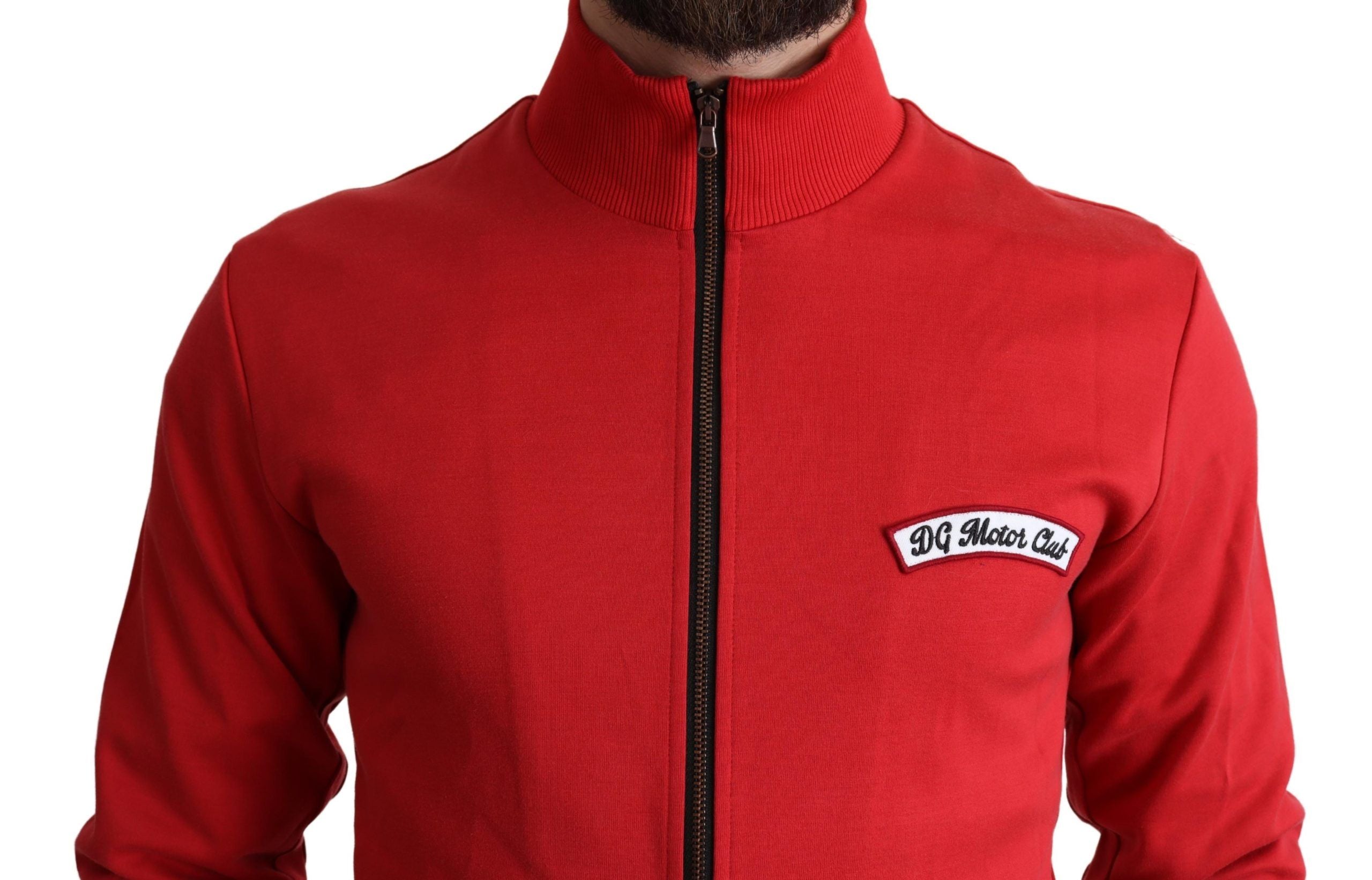 Dolce &amp; Gabbana Red DG Motor Club Zip Cardigan