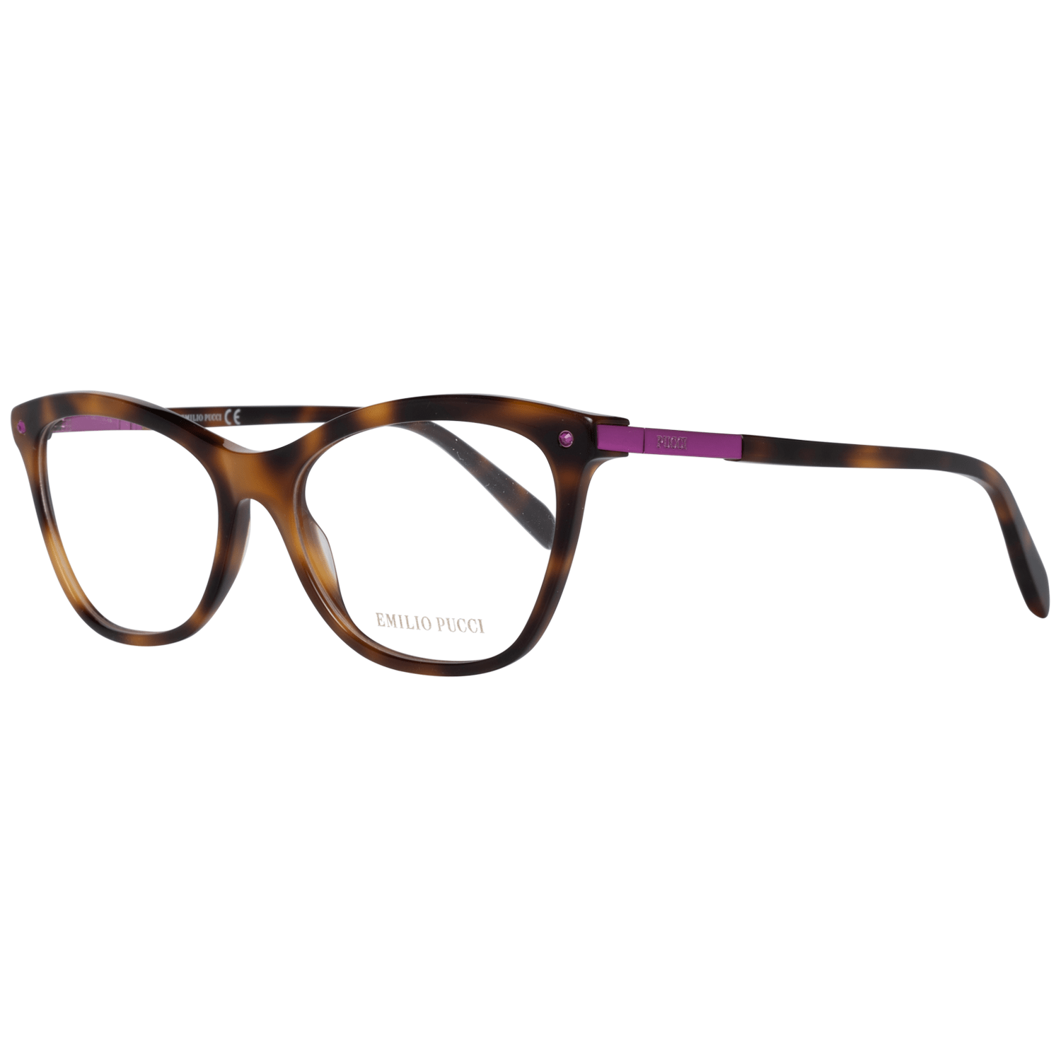 Emilio Pucci Braune Kunststoff-Brille (Vollrand-Fassung)