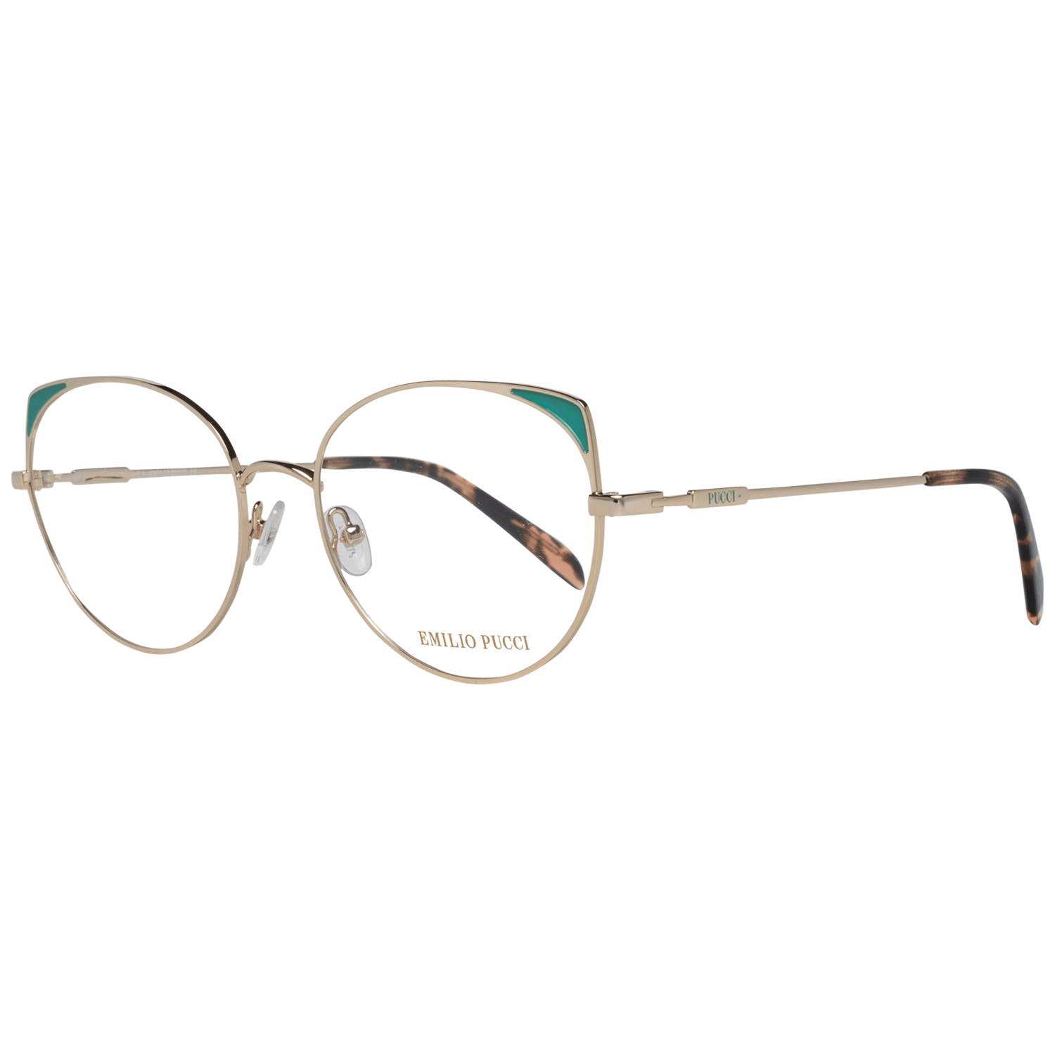Emilio Pucci gold metal glasses (frame)