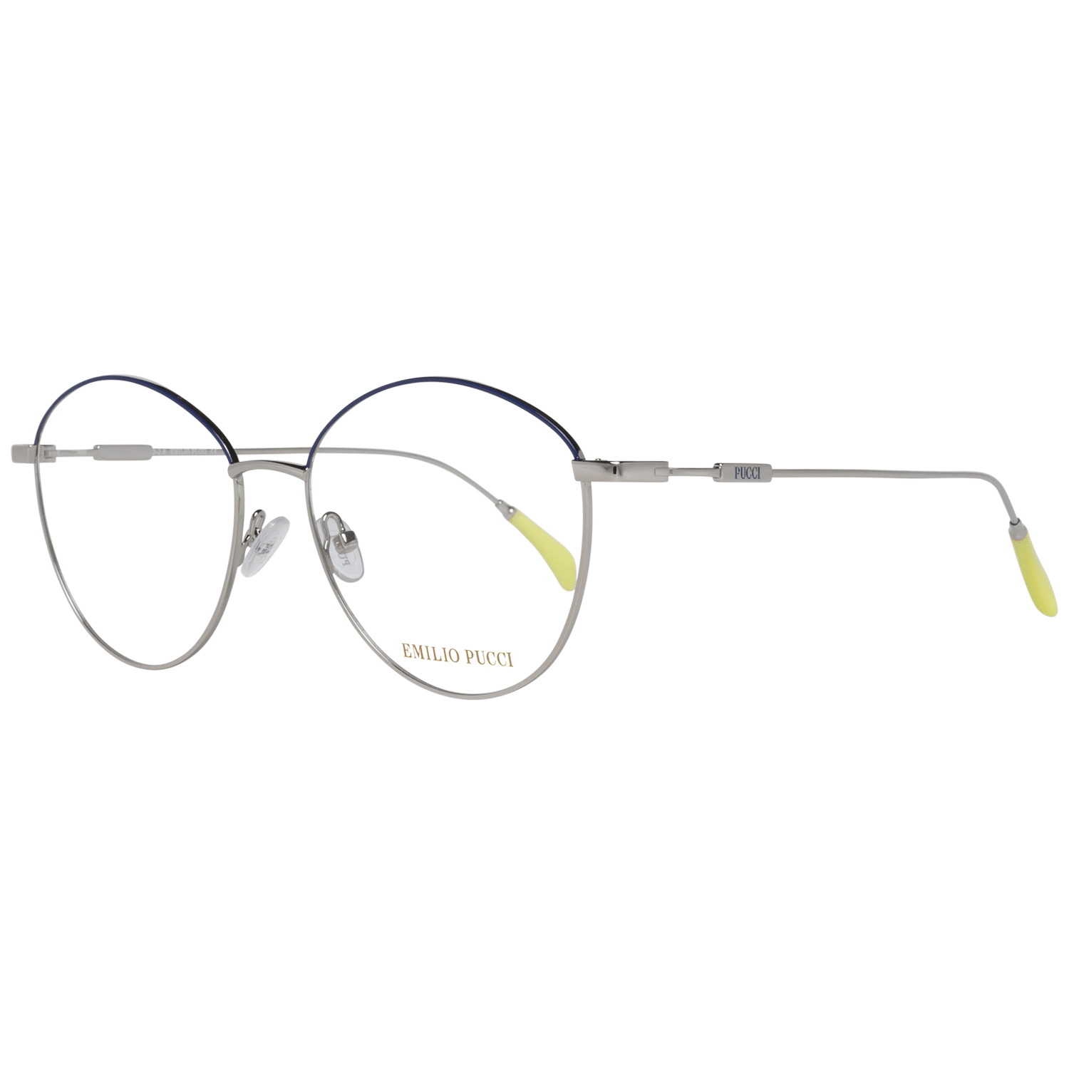 Emilio Pucci Blaue Metallbrille (Gestell)