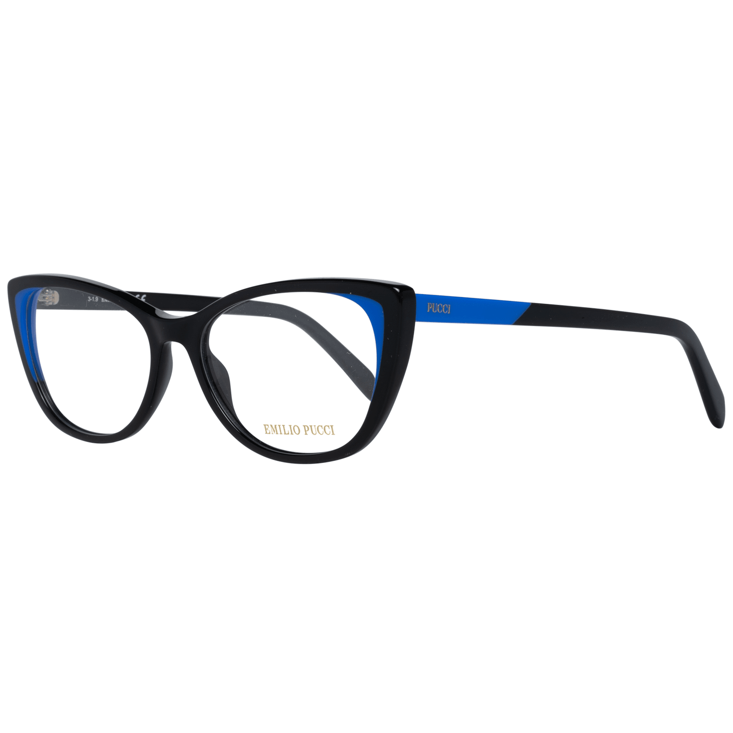 Emilio Pucci Elegante schwarze Kunststoff-Brille (Rahmen)