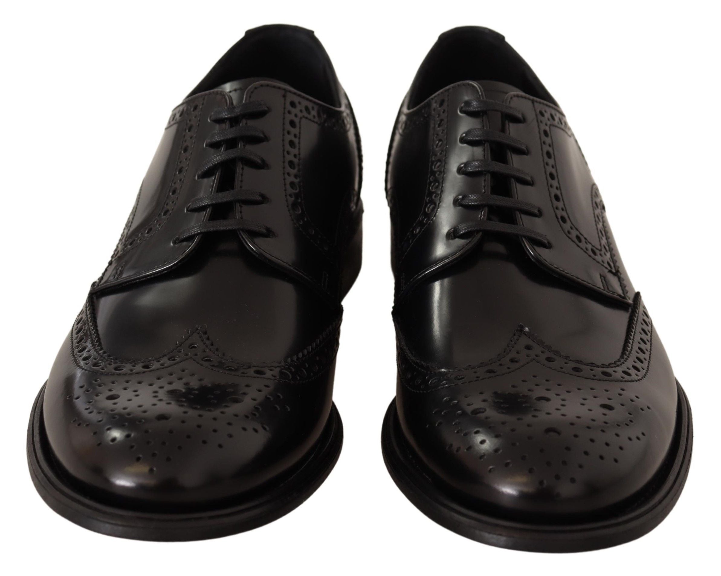 Dolce & Gabbana Schwarze Leder Oxford Wingtip Formelle Schuhe