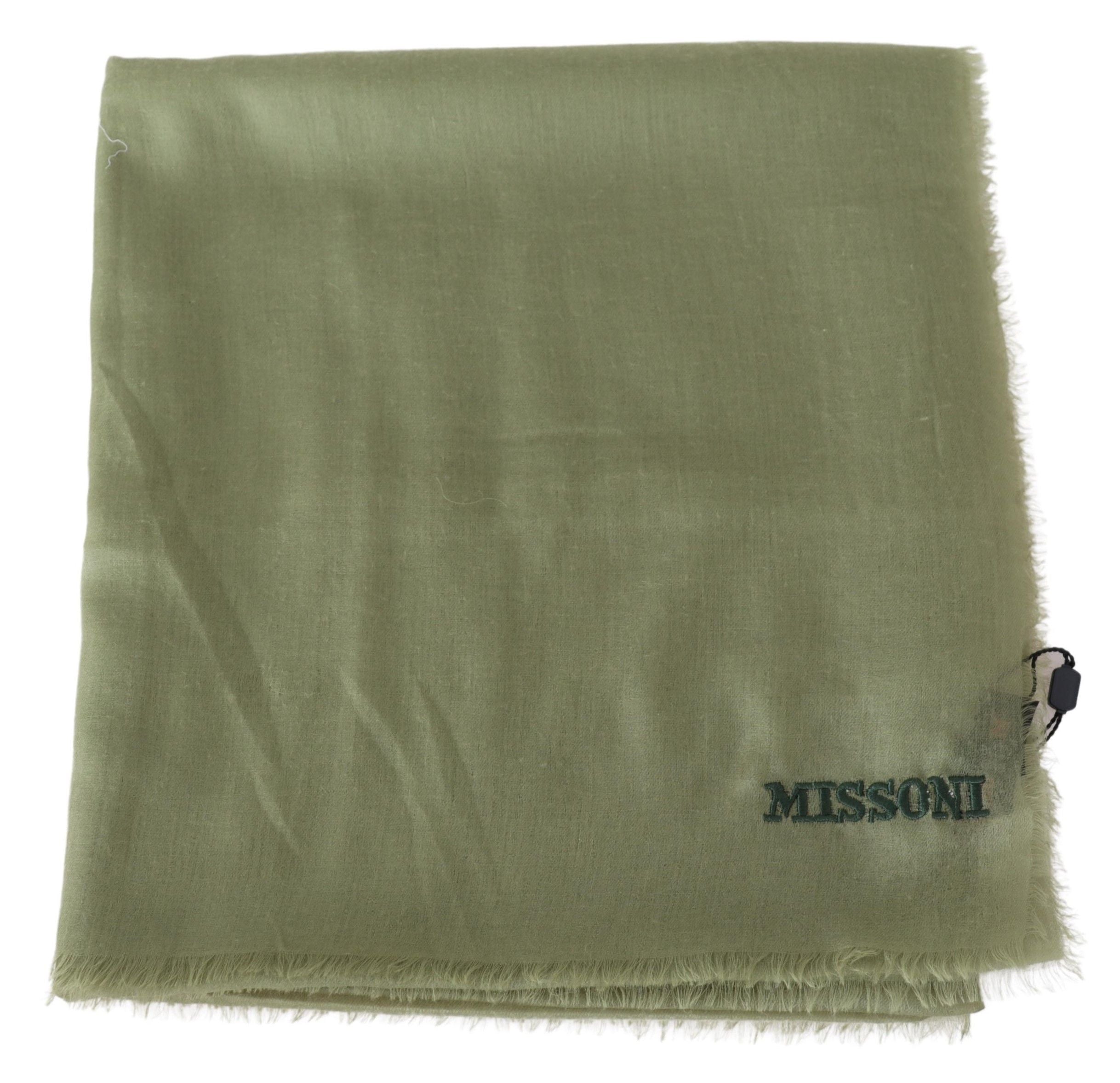 Missoni Yeşil Kaşmir Unisex Eşarp