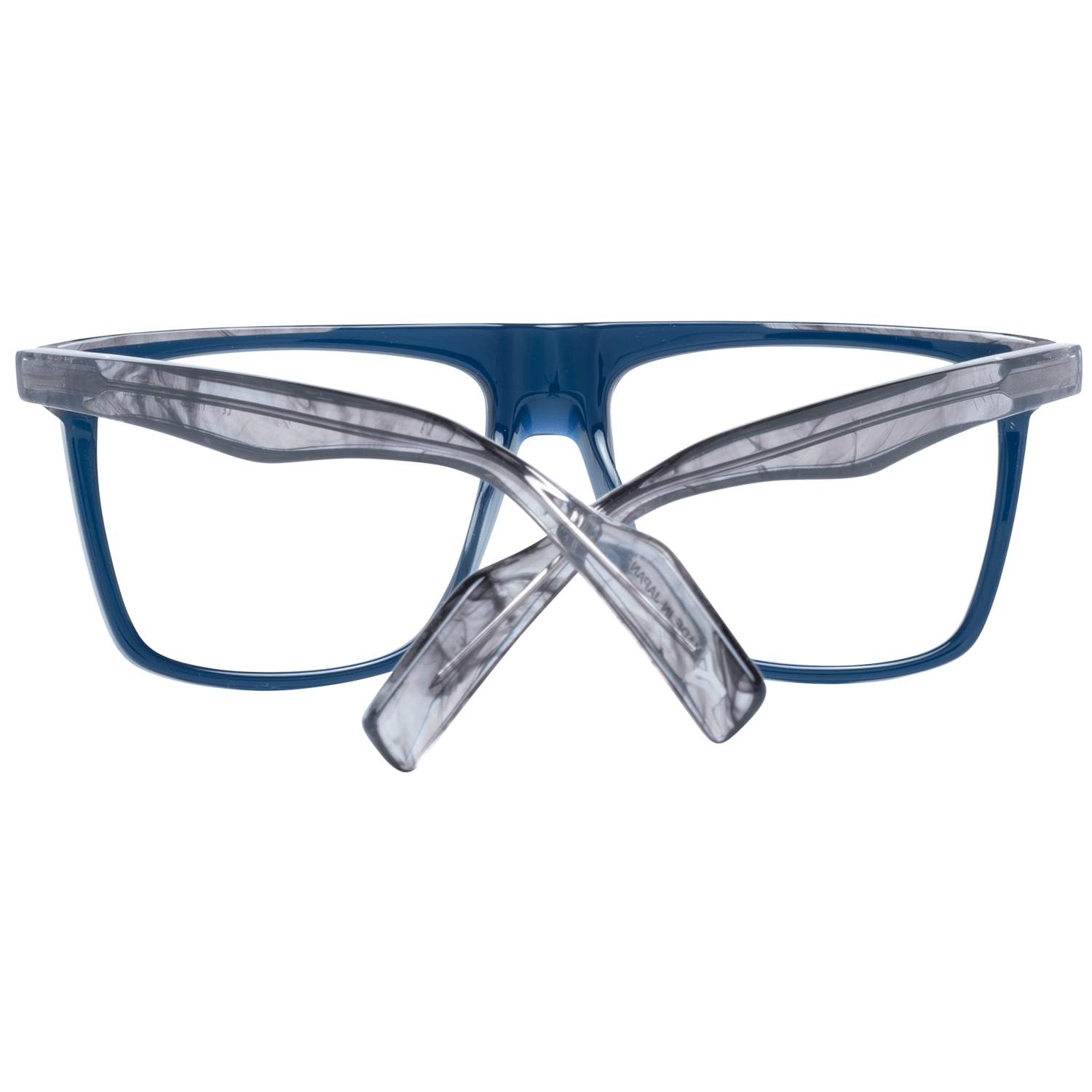 Yohji Yamamoto Blaue Kunststoff-Brille (Rahmen)