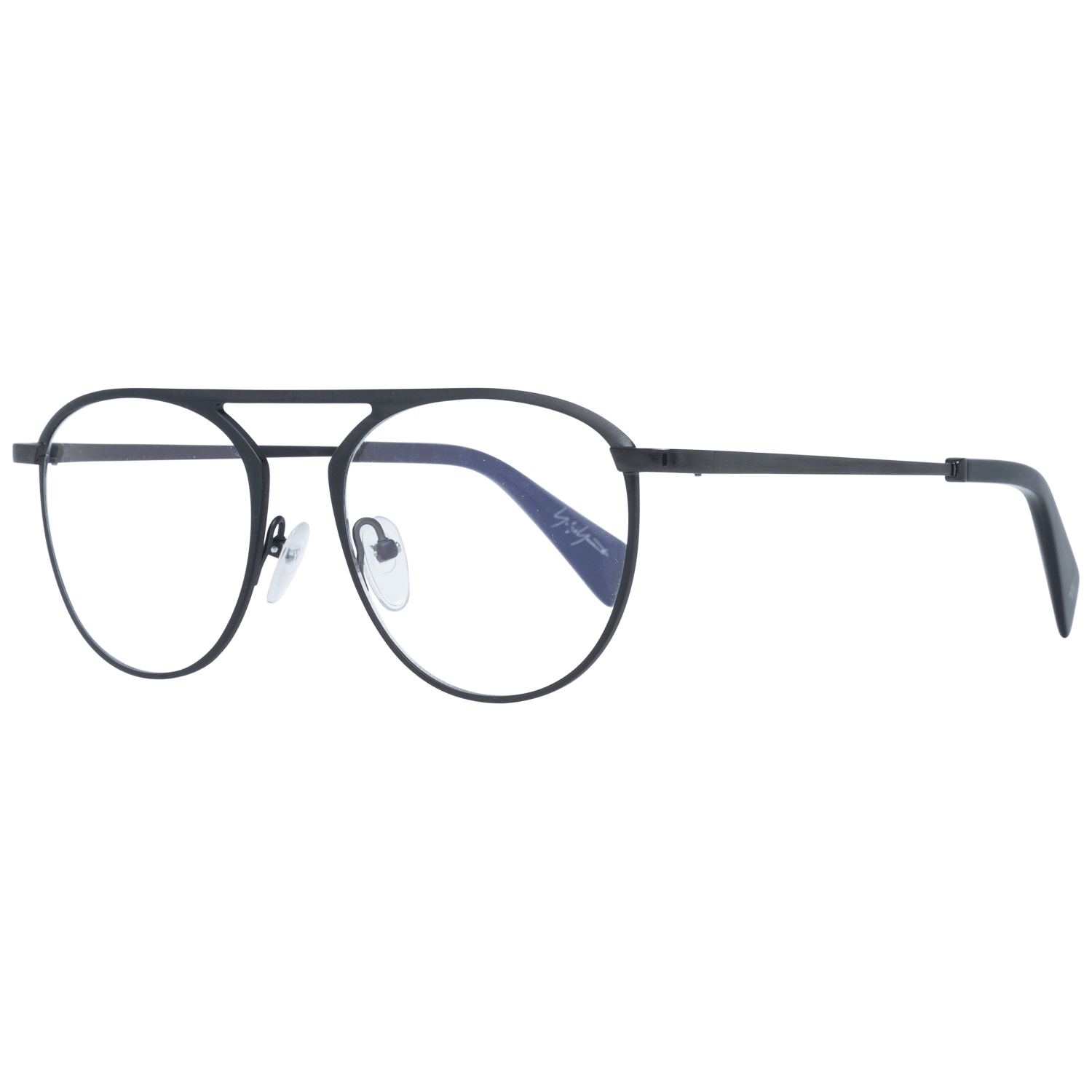 Yohji Yamamoto Schwarze Kunststoffbrille (Gestelle)